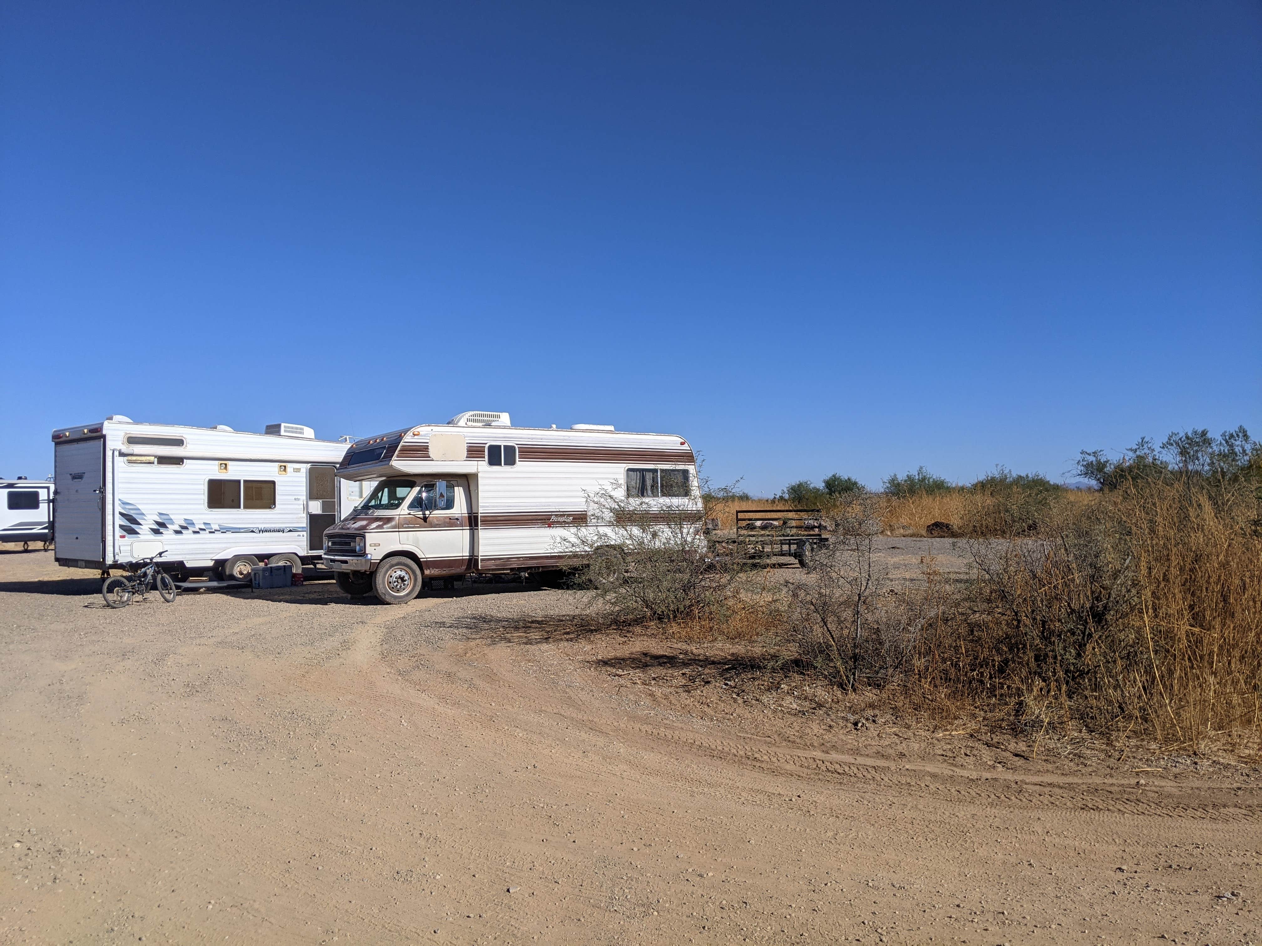 Camper-submitted photo at Ironwood Forest BLM Aqua Blanca dispersed camp near Topawa, AZ