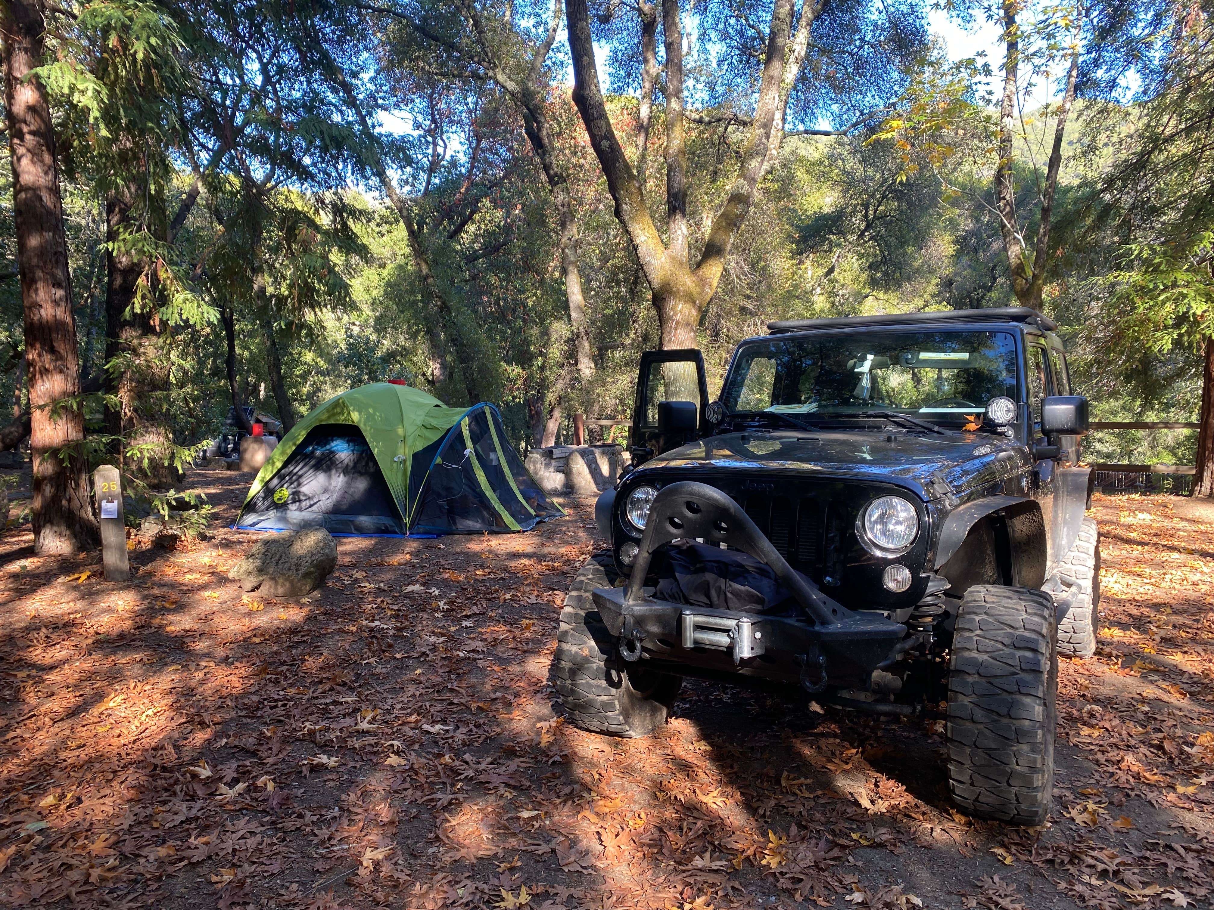 Uvas canyon park top camping