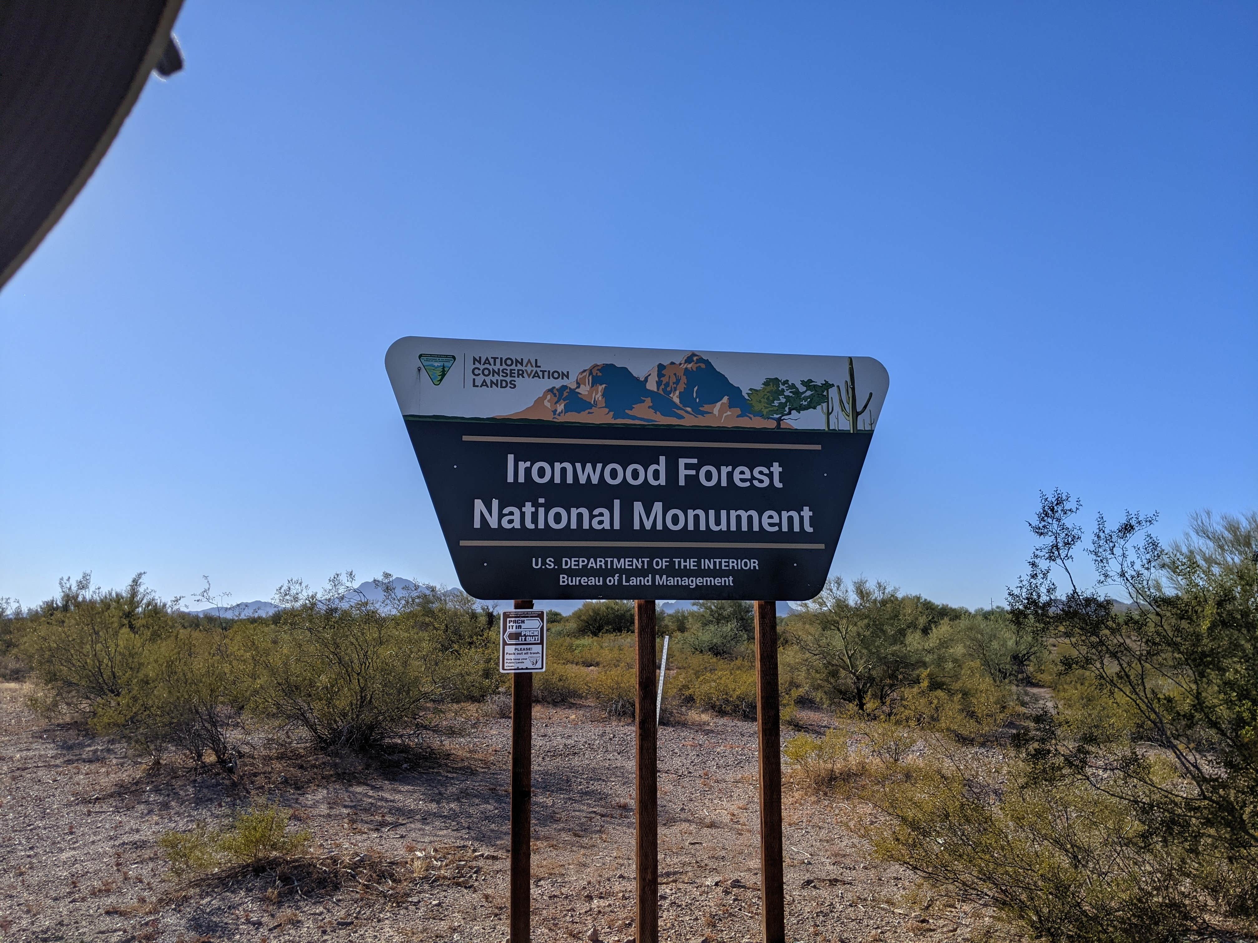 Camper submitted image from Ironwood Forest BLM National Monument Pump Station Dispersed - 2