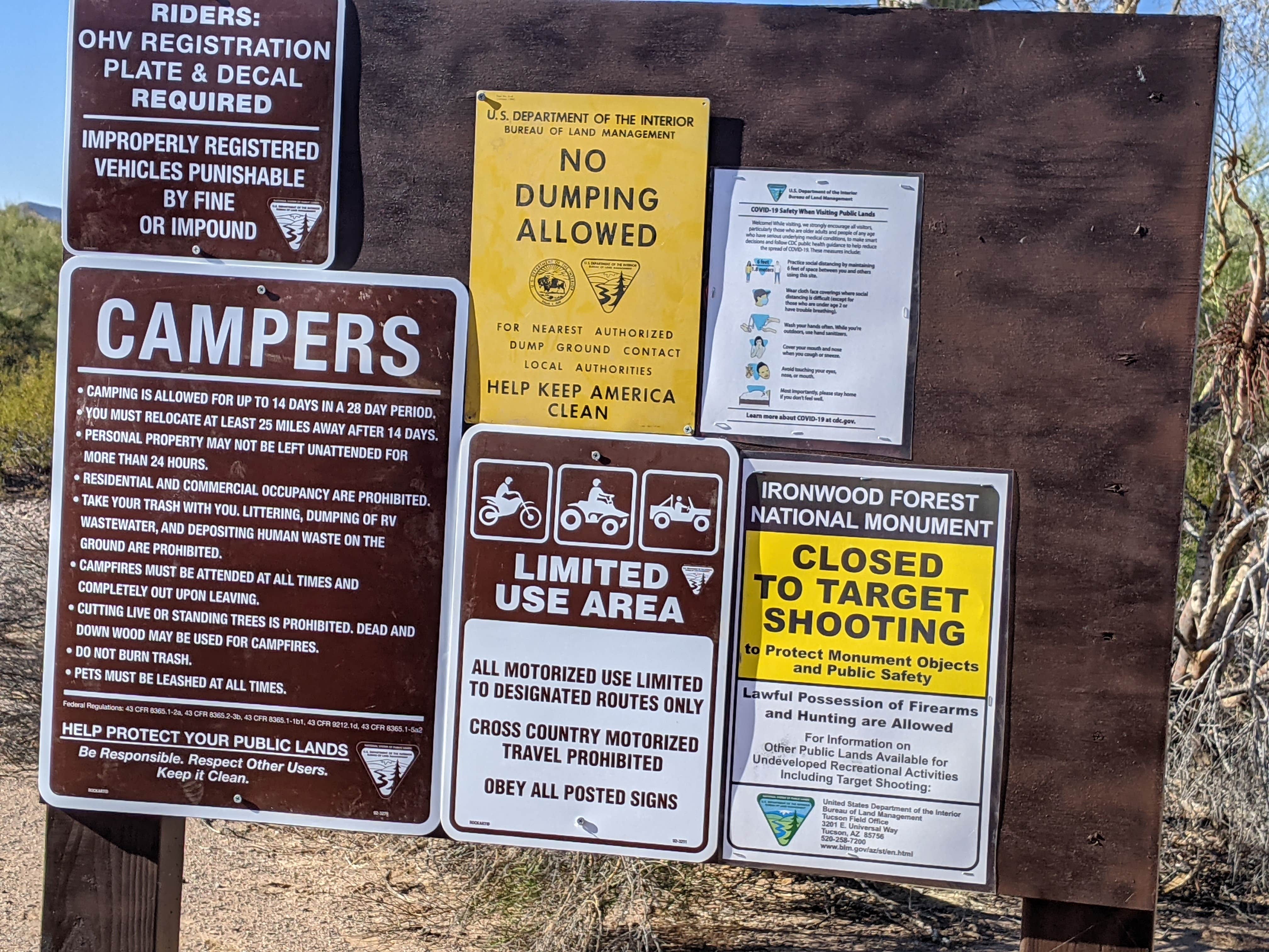 Camper submitted image from Ironwood Forest BLM National Monument Pump Station Dispersed - 3