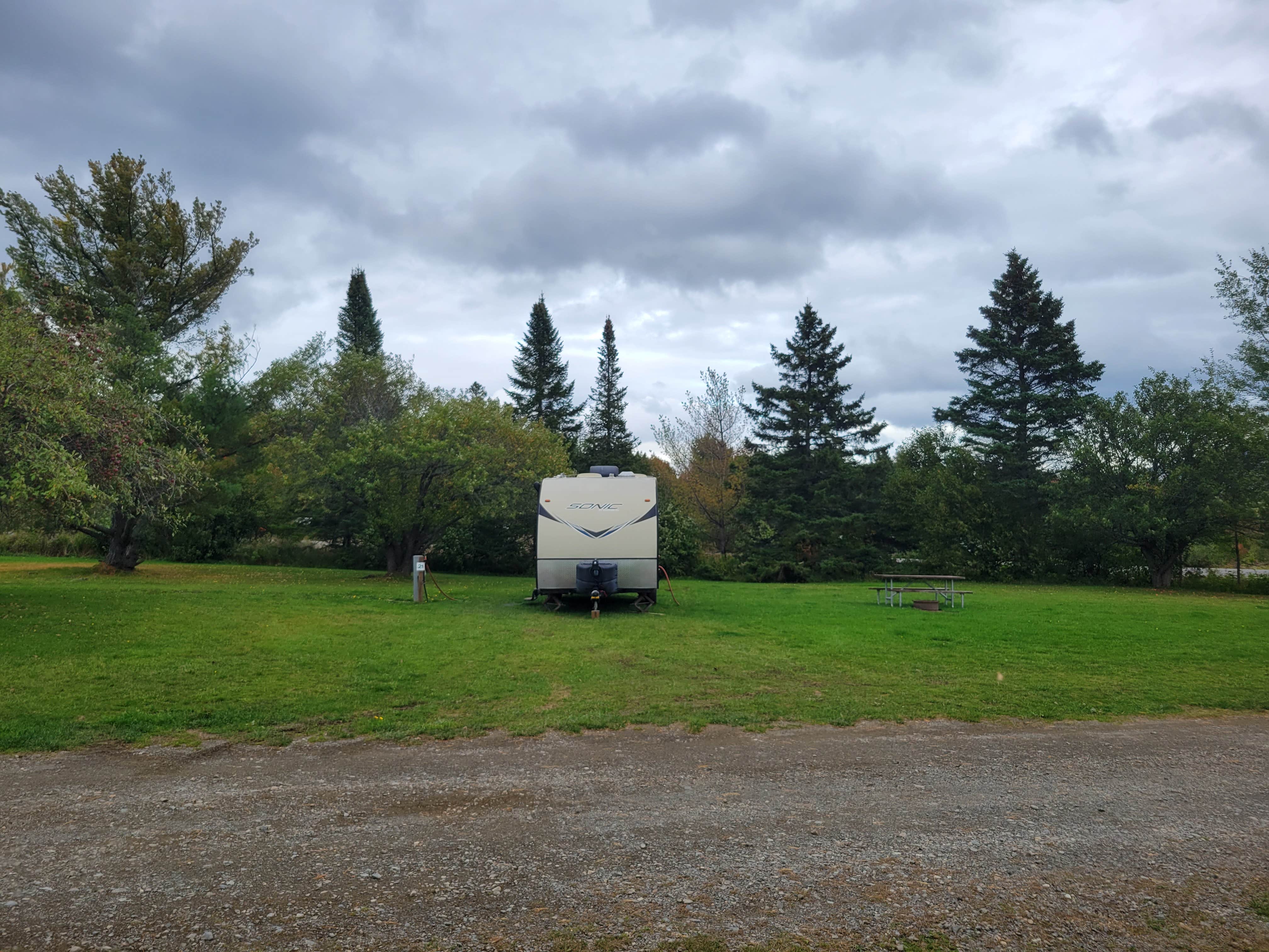 Nancy W.'s photo of rv camping at Shin Pond Village Campground near Presque Isle, ME