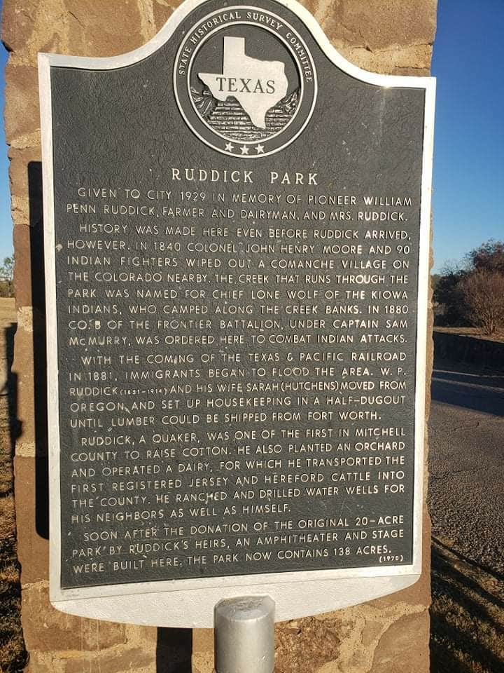 Camper-submitted photo at Ruddick City Park near Snyder, TX