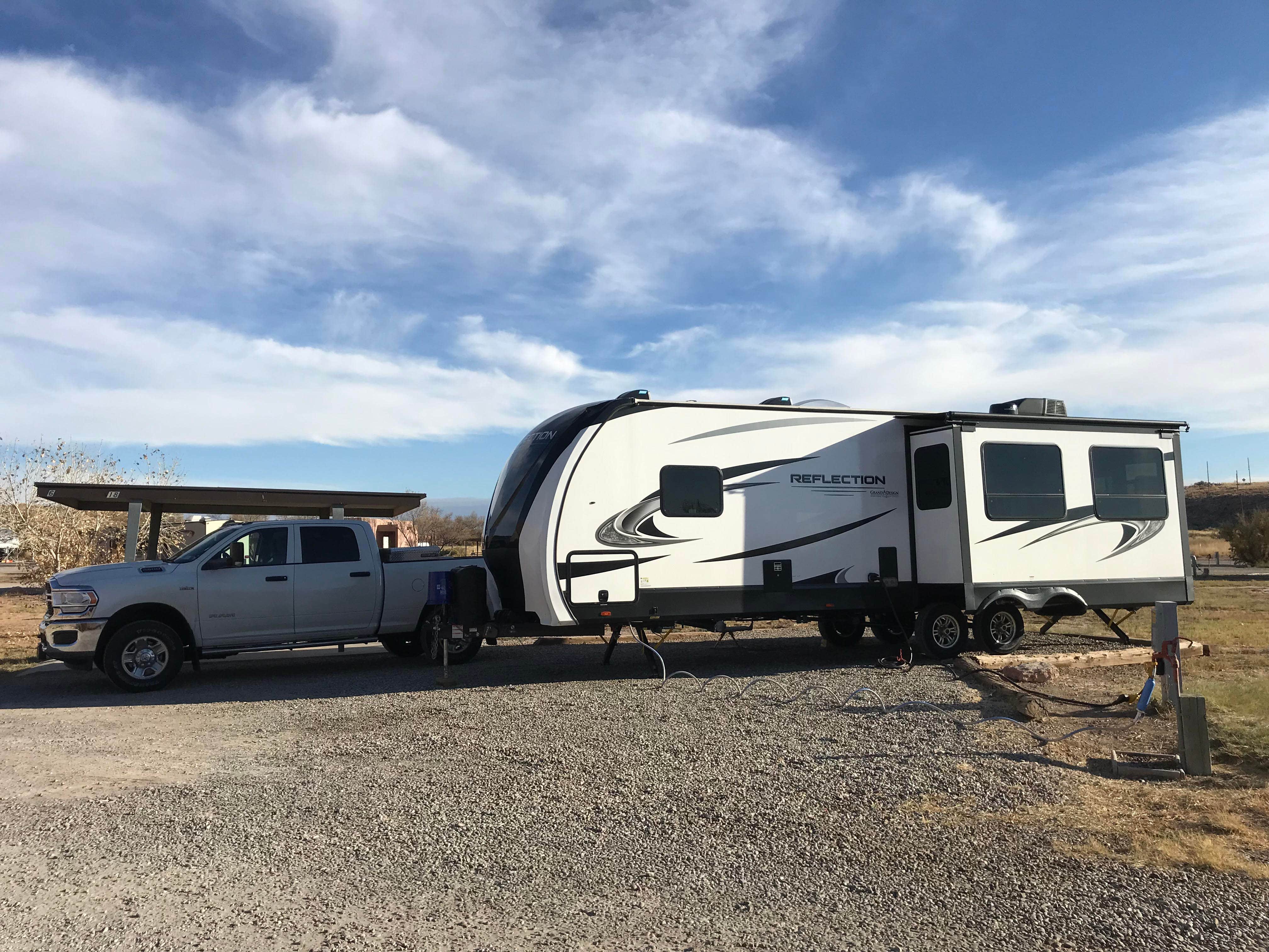 Dave G.'s photo of rv camping at Lea Lake Campground — Bottomless Lakes State Park near Roswell, NM