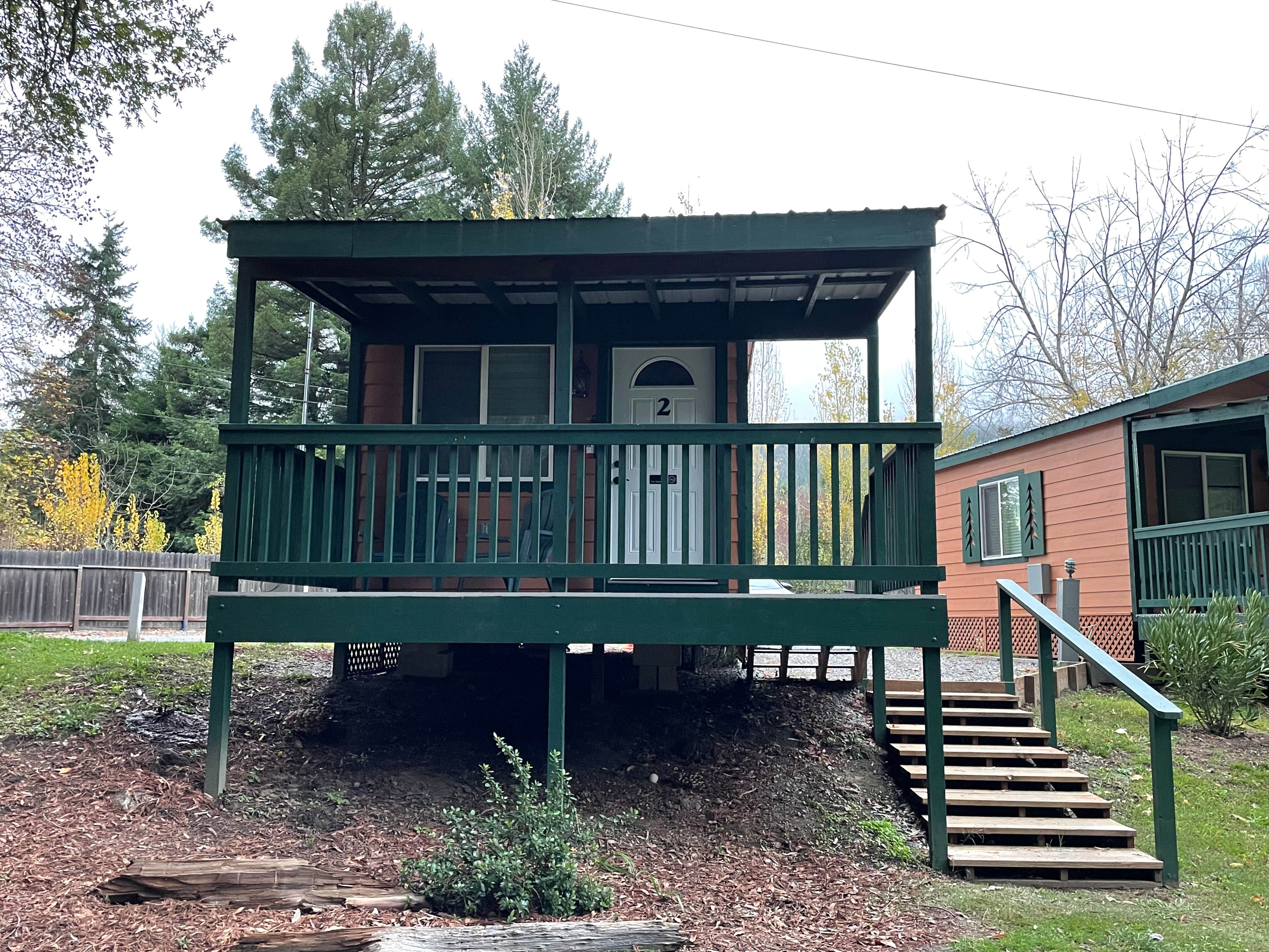Jess I.'s photo of a cabin at Giant Redwoods RV & Cabin Destination near Willow Creek, CA