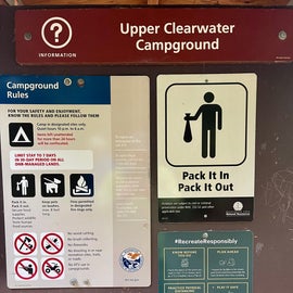 Upper Clearwater Campground Info