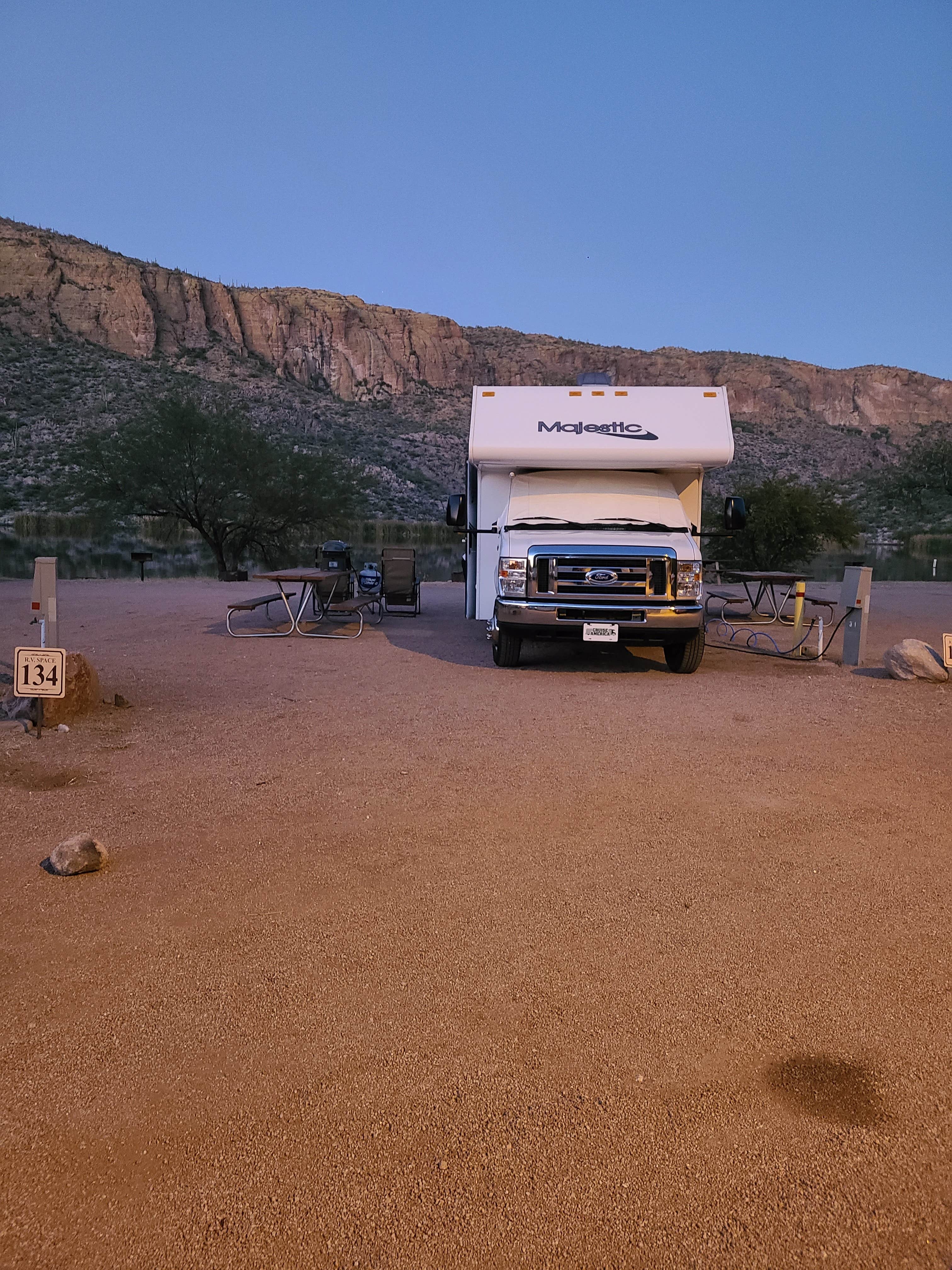 Pam A.'s photo of rv camping at Canyon Lake Marina & Campground near Tonto National Forest