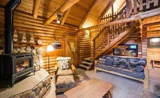 Tanya B.'s photo of a cabin at Mt. Baker Lodging - Cabin #17 - Log Cabin, BBQ, Fireplace, WiFi, Pets Ok, Sleeps-8! near Concrete, WA