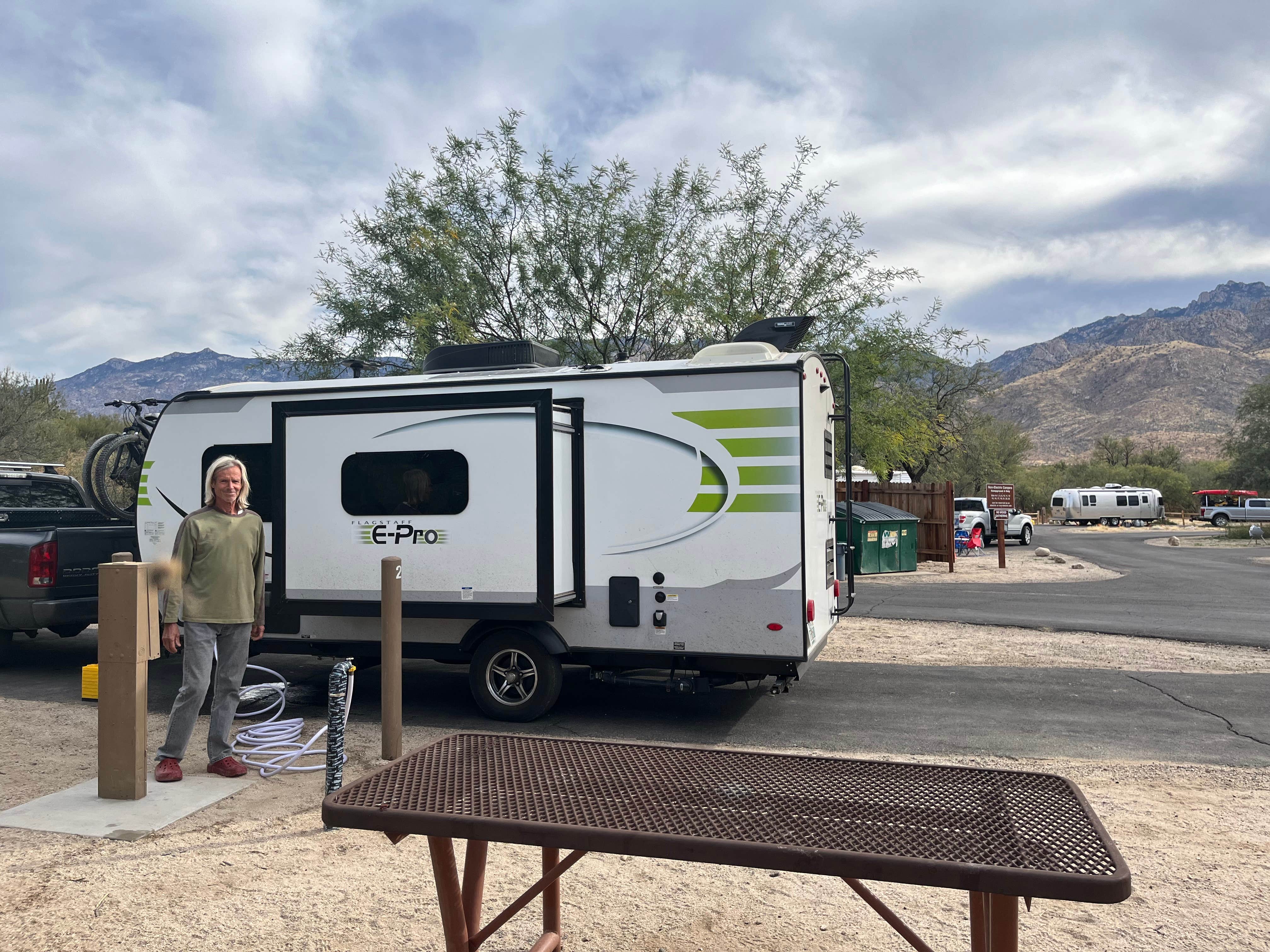 judy E.'s photo of rv camping at Catalina State Park Campground near Winkelman, AZ
