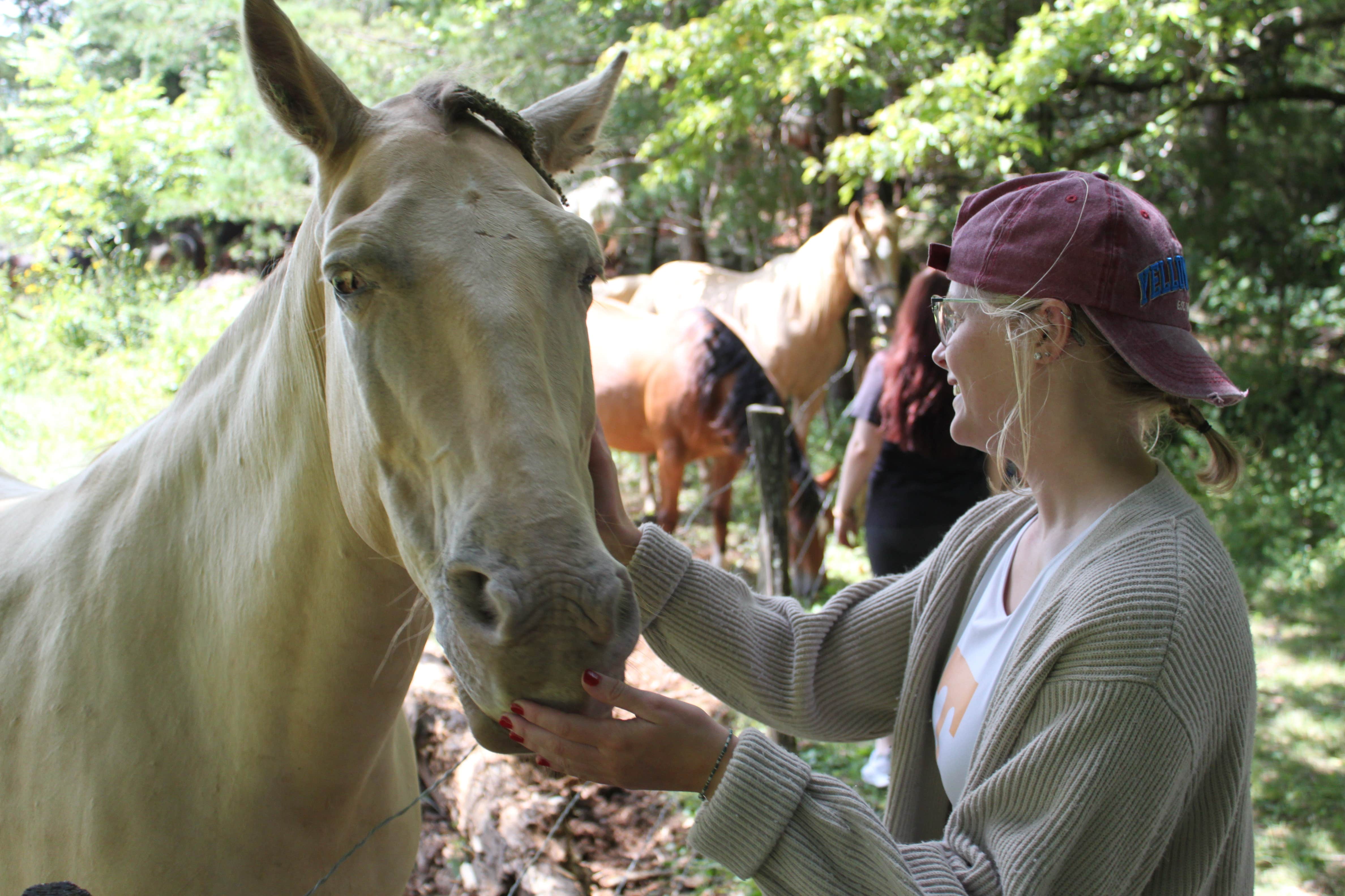 Kamryn C.'s photo of camping with a horse at Cades Cove Campground near Tallassee, TN