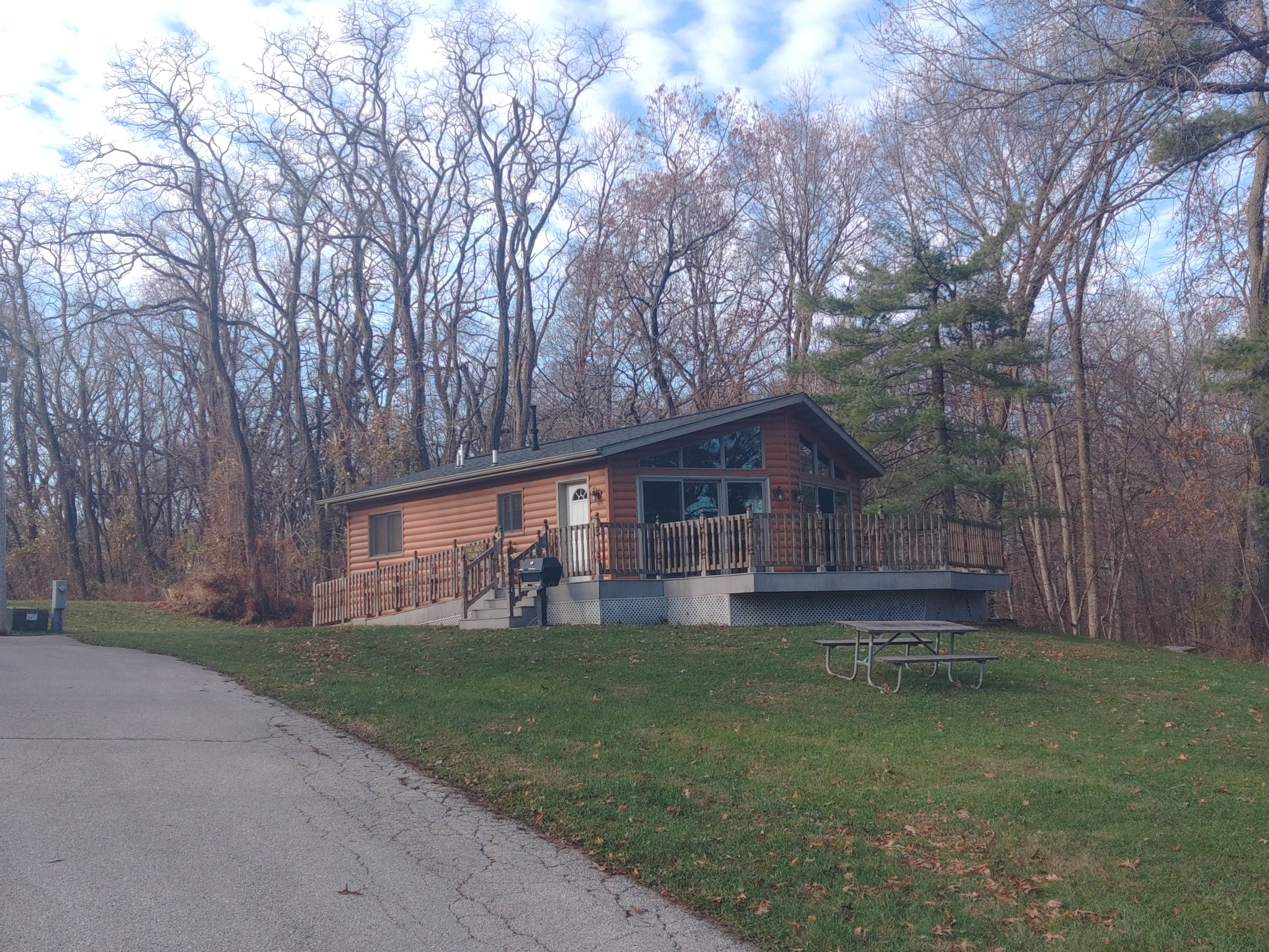James M.'s photo of a cabin at Pine Grove Campground, Scott Co Park near Fruitland, IA