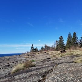 A short walk from our campsite to Lake Superior