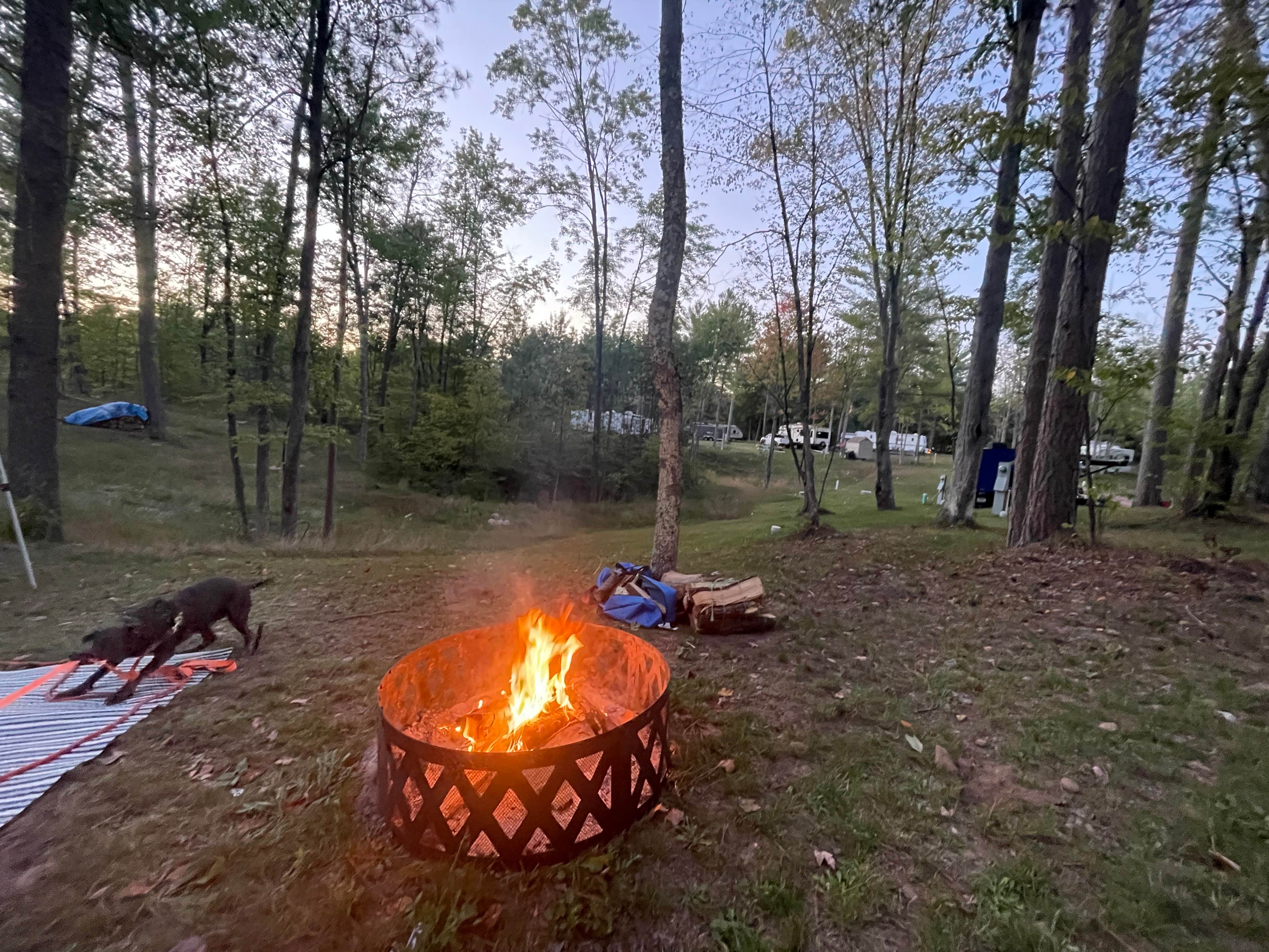 Camper-submitted photo at Anchor Woods Campground near Trego, WI