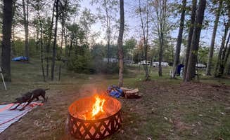 Debbie V.'s photo of camping with pets at Anchor Woods Campground near St. Croix National Scenic Riverway