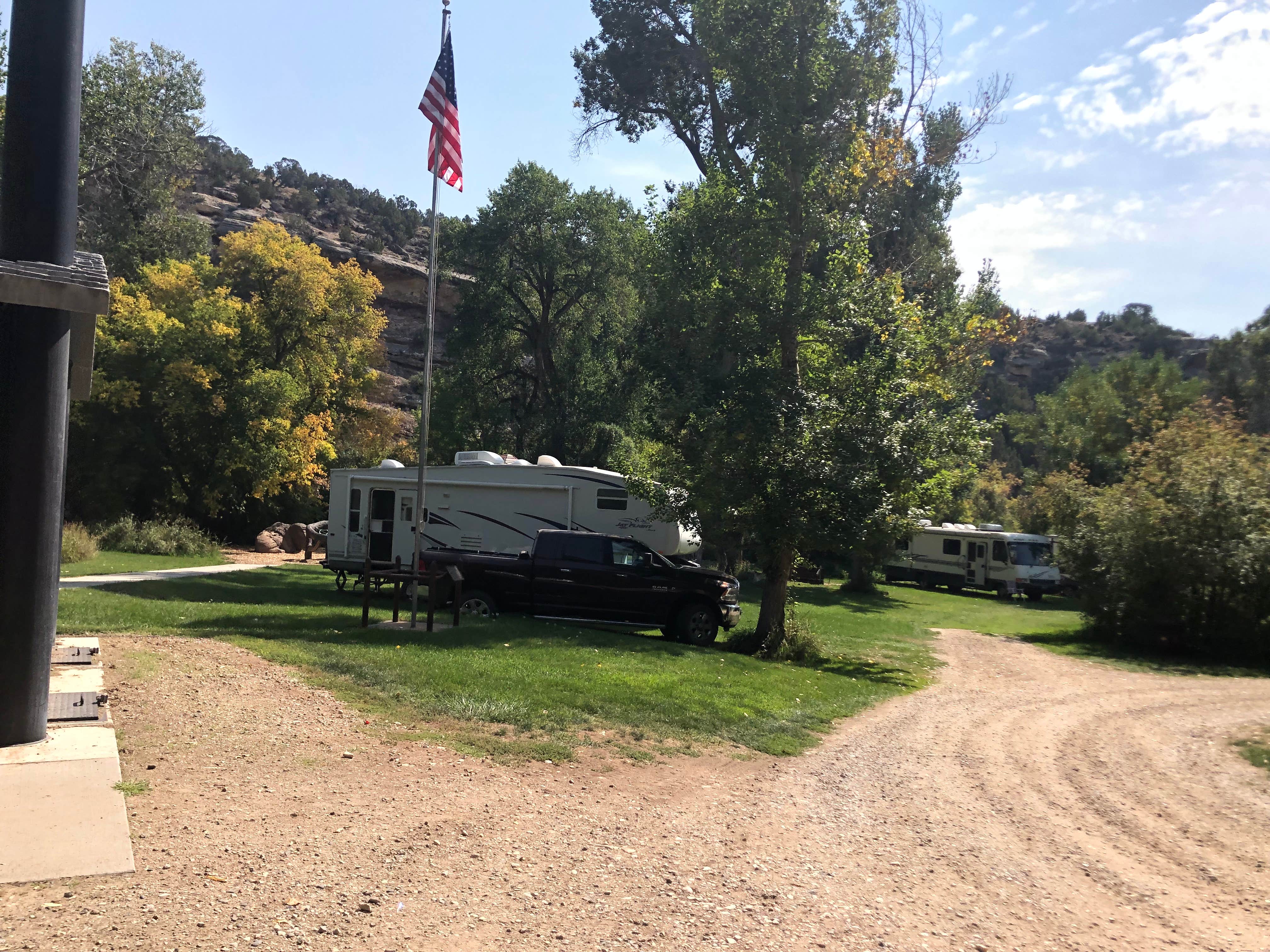 N I.'s photo of rv camping at Medicine Lodge State Archaelogical Site Campground near Bighorn National Forest