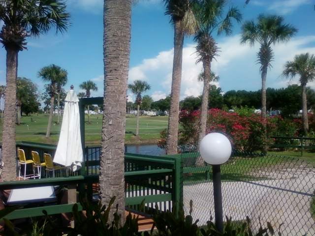 They Golf Course looking out from the Shanty