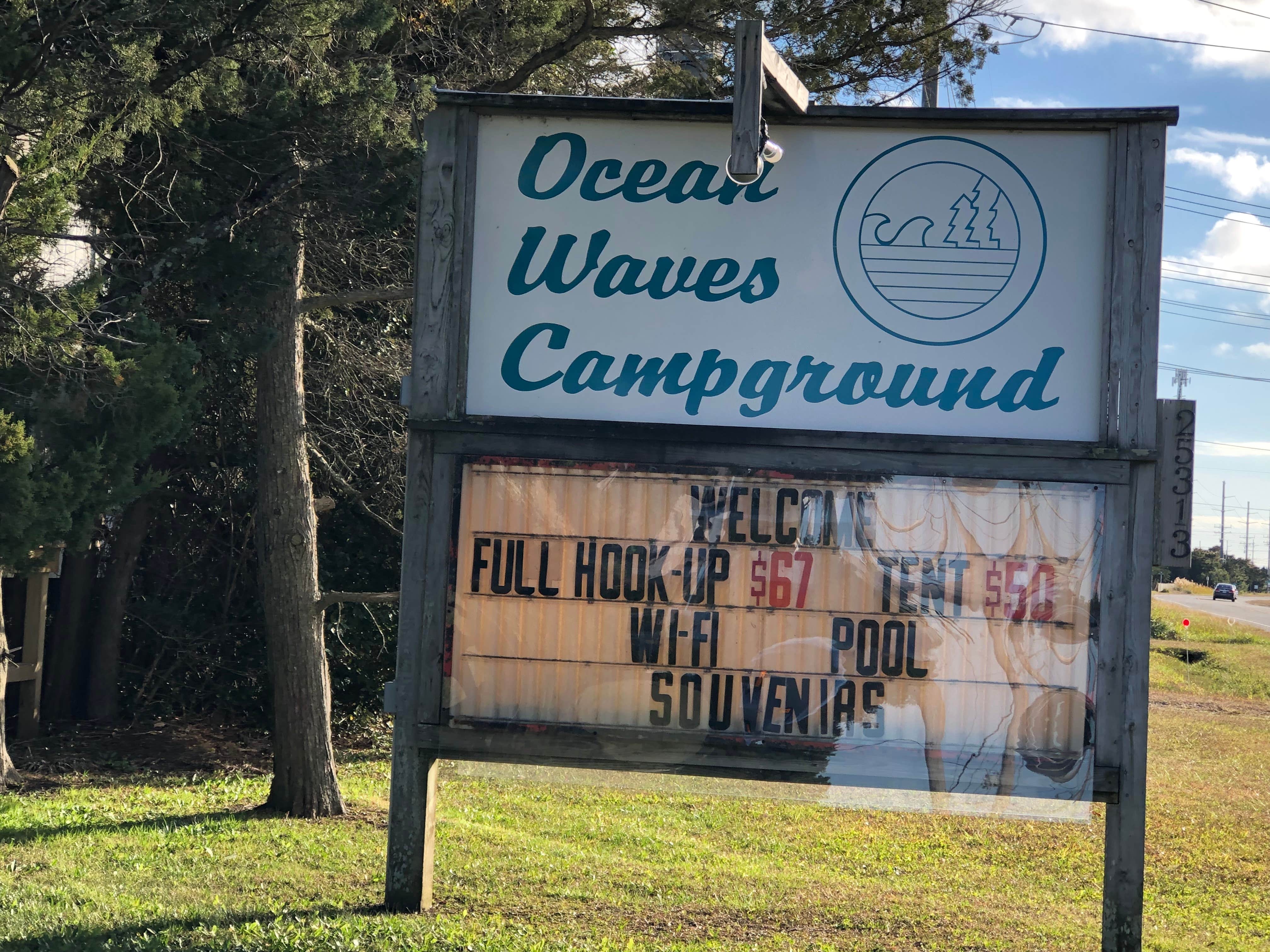 Camper-submitted photo at Ocean Waves Campground near Rodanthe, NC