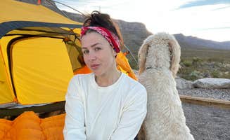 Vanessa C.'s photo of camping with pets at Oliver Lee Memorial State Park Campground near Sunspot, NM