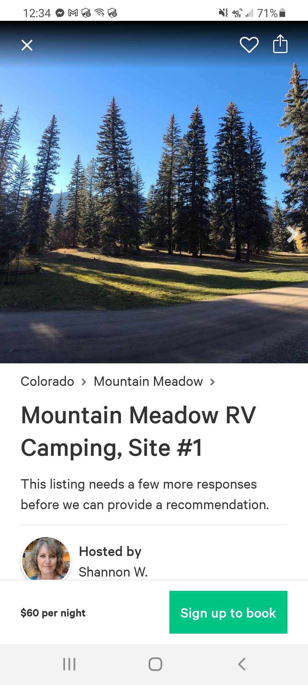 Camper-submitted photo at Mountain Meadow Camp near San Juan National Forest