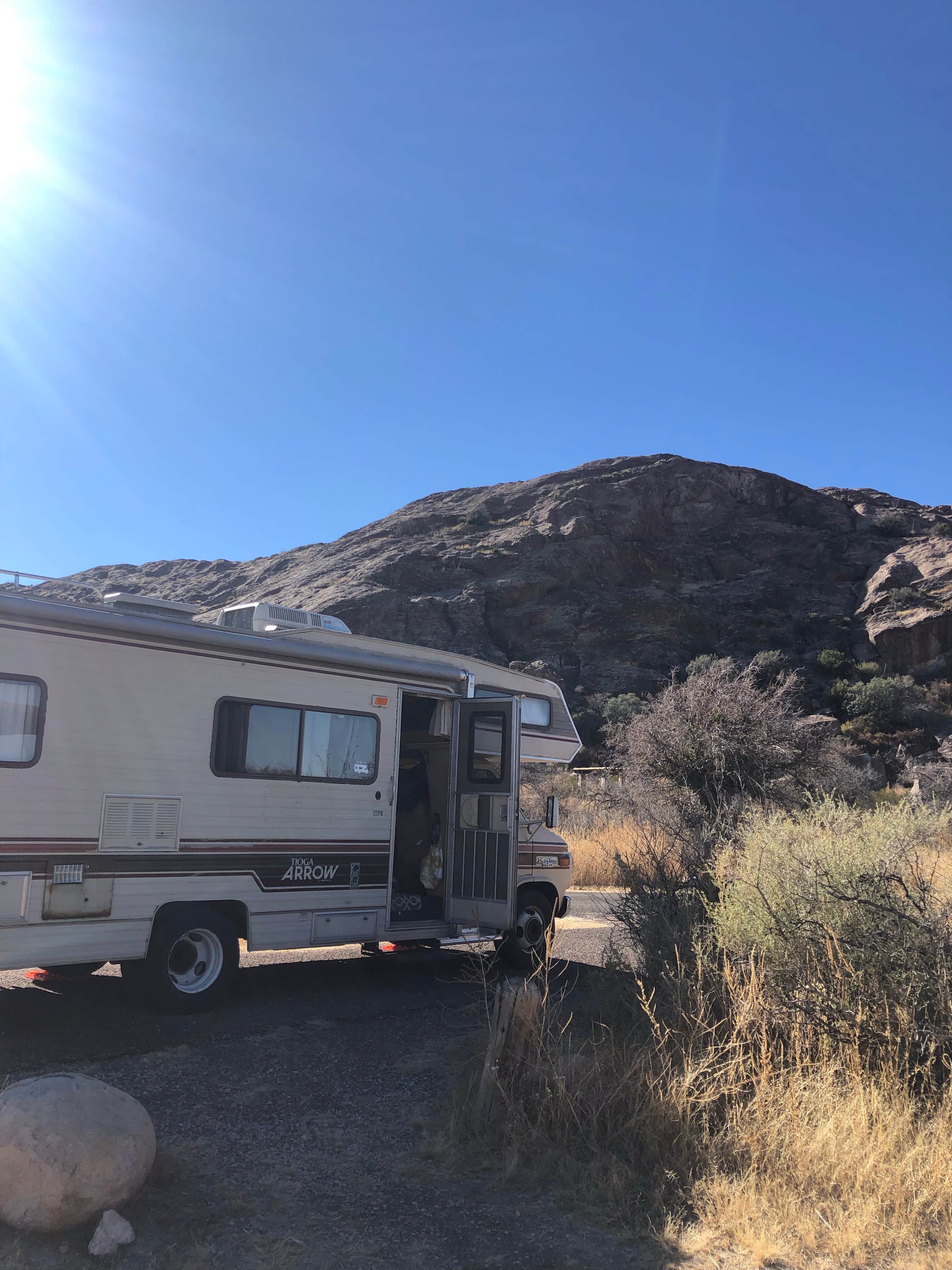 derek's photo of rv camping at Hueco Tanks State Park Campground near Fort Bliss, TX