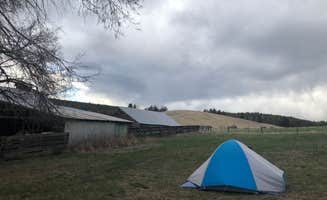 Stephanie Z.'s photo of tent camping at Carbon Farm Yard near Wishram, WA