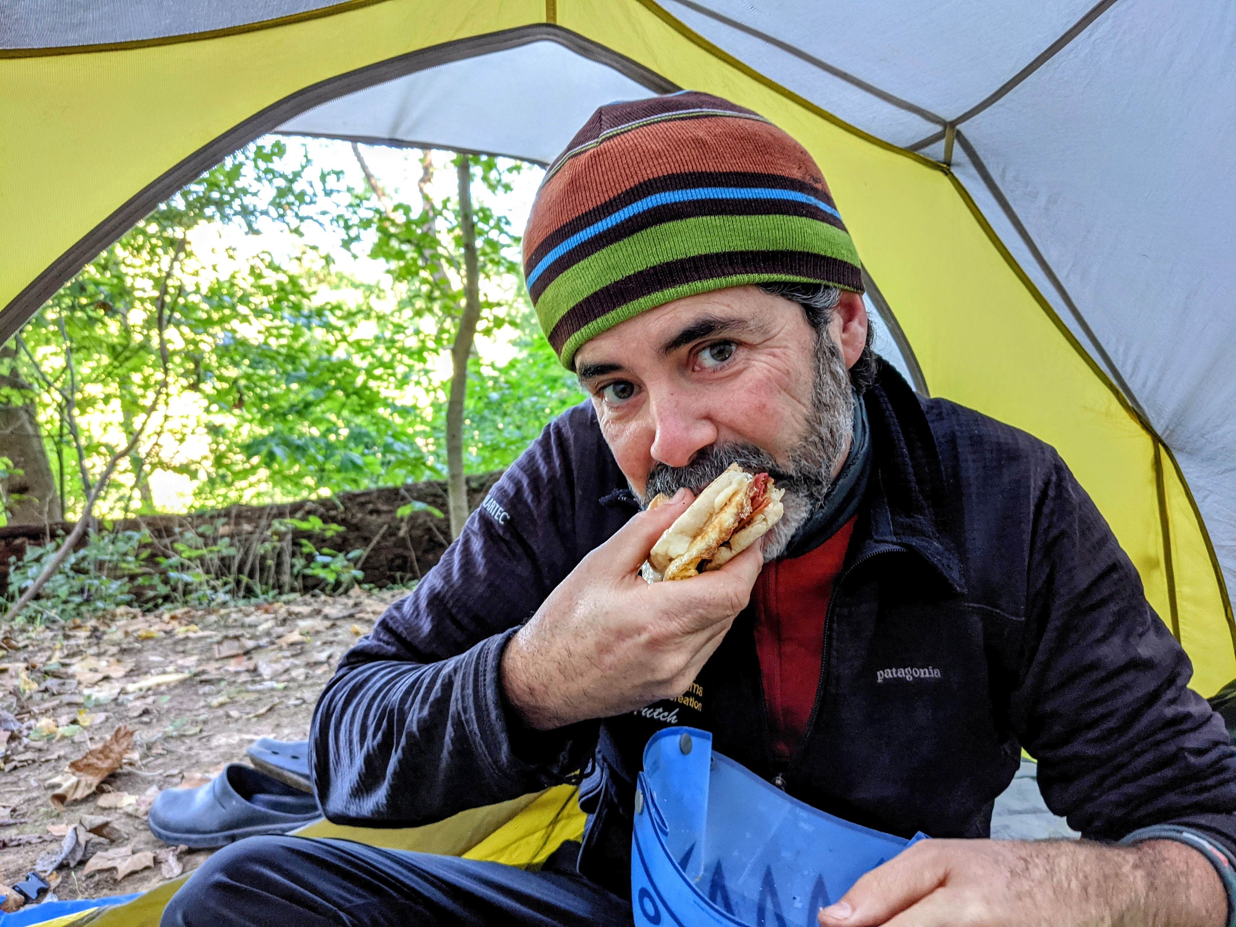 Shari  G.'s photo of tent camping at Marble Quarry Hiker-biker Overnight Campsite — Chesapeake and Ohio Canal National Historical Park near Boyds, MD