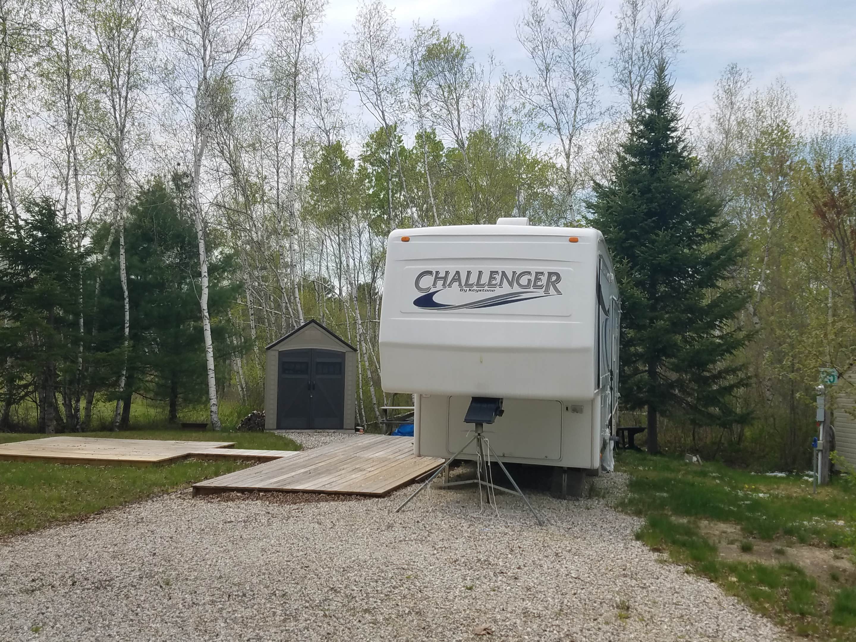 Nancy W.'s photo of rv camping at Freeport Village Campground near Greene, ME