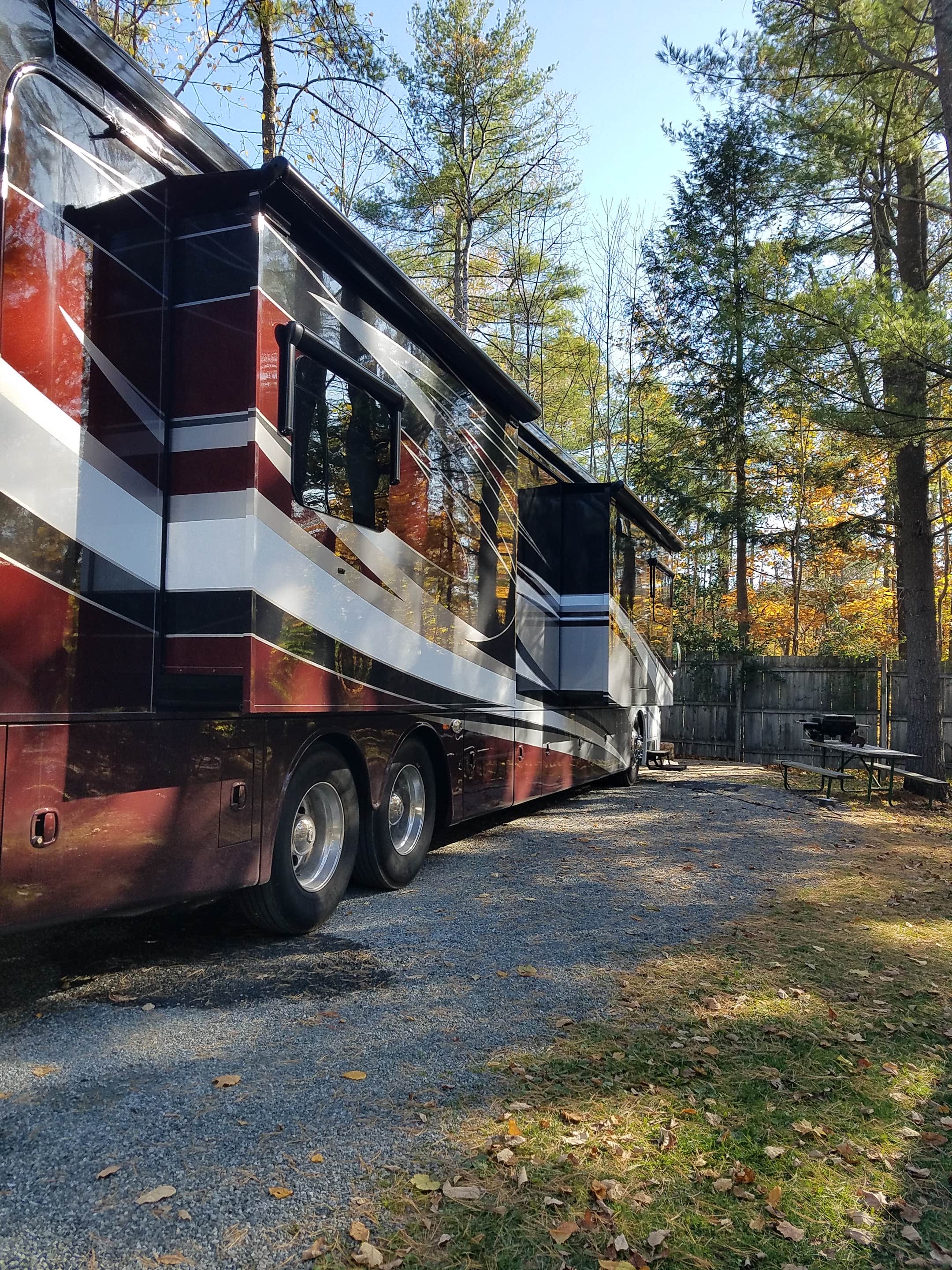 Nancy W.'s photo of rv camping at Quechee Pine Valley Campground near Union Village Dam