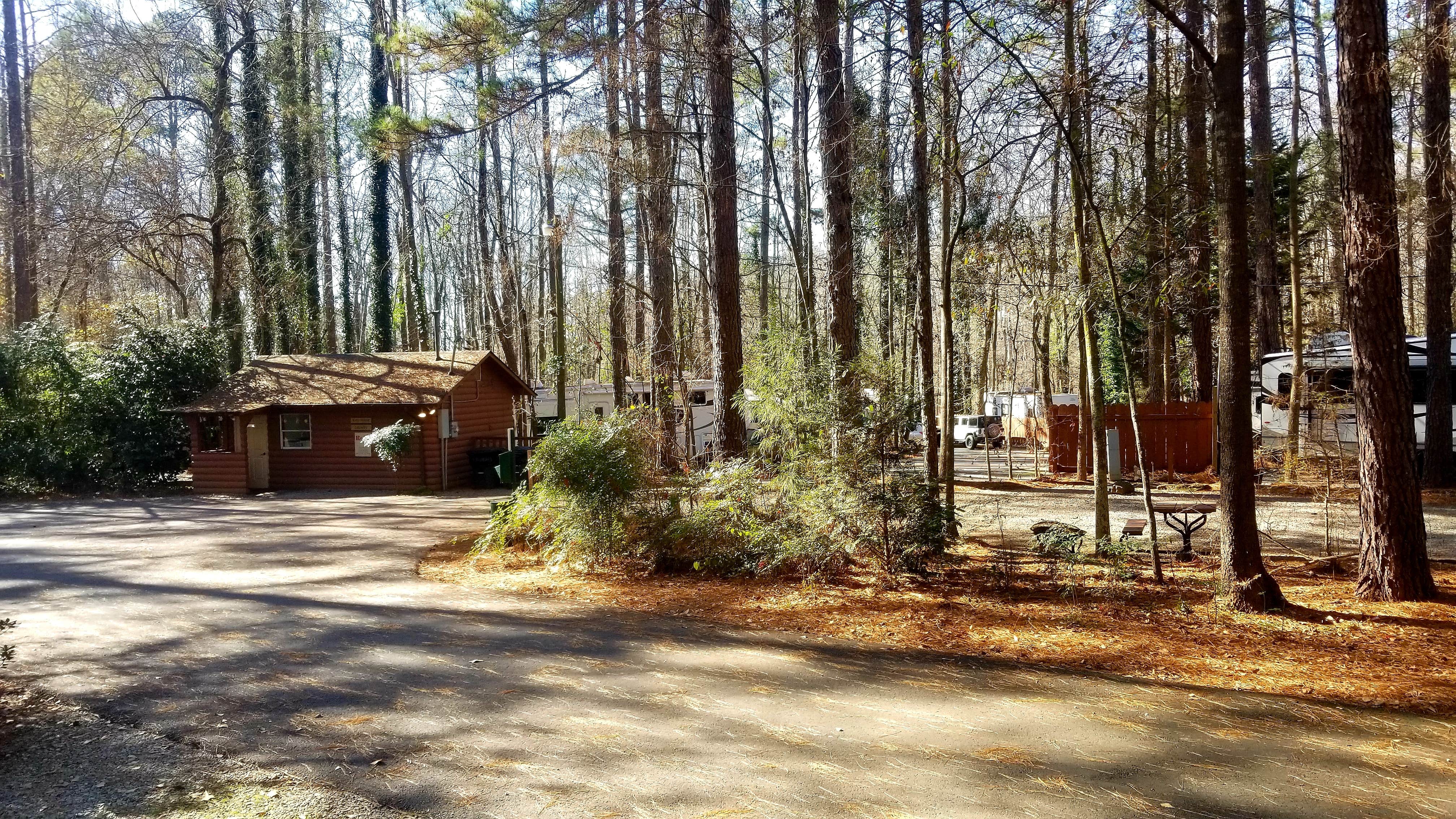 Chris O.'s photo of a cabin at Pine Lake RV Campground near Pine Mountain, GA