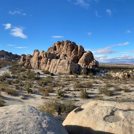 View from the top of the boulders next to our campsite