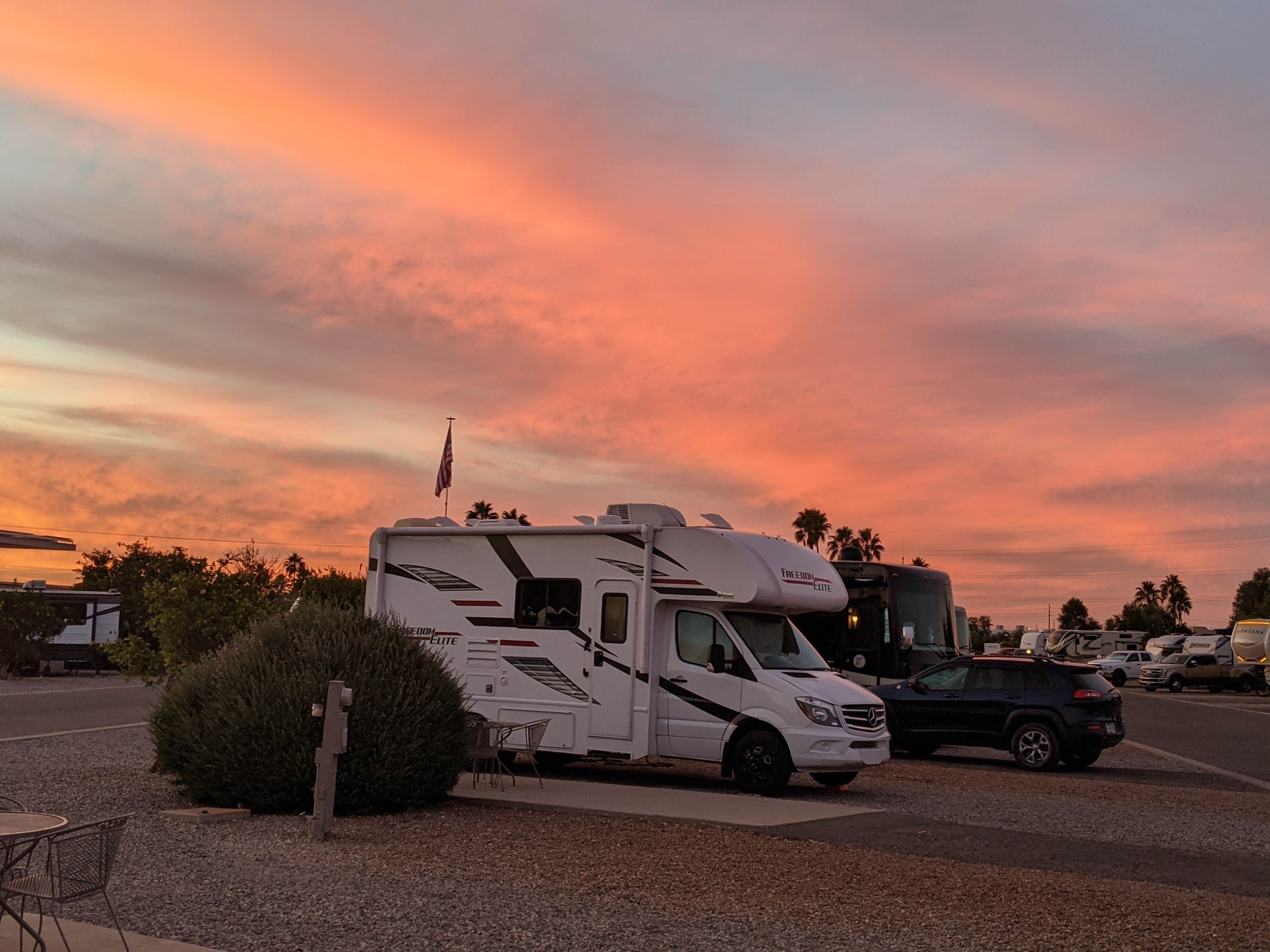 Robert F.'s photo of rv camping at Cottonwood Campground — Roper Lake State Park near Safford, AZ
