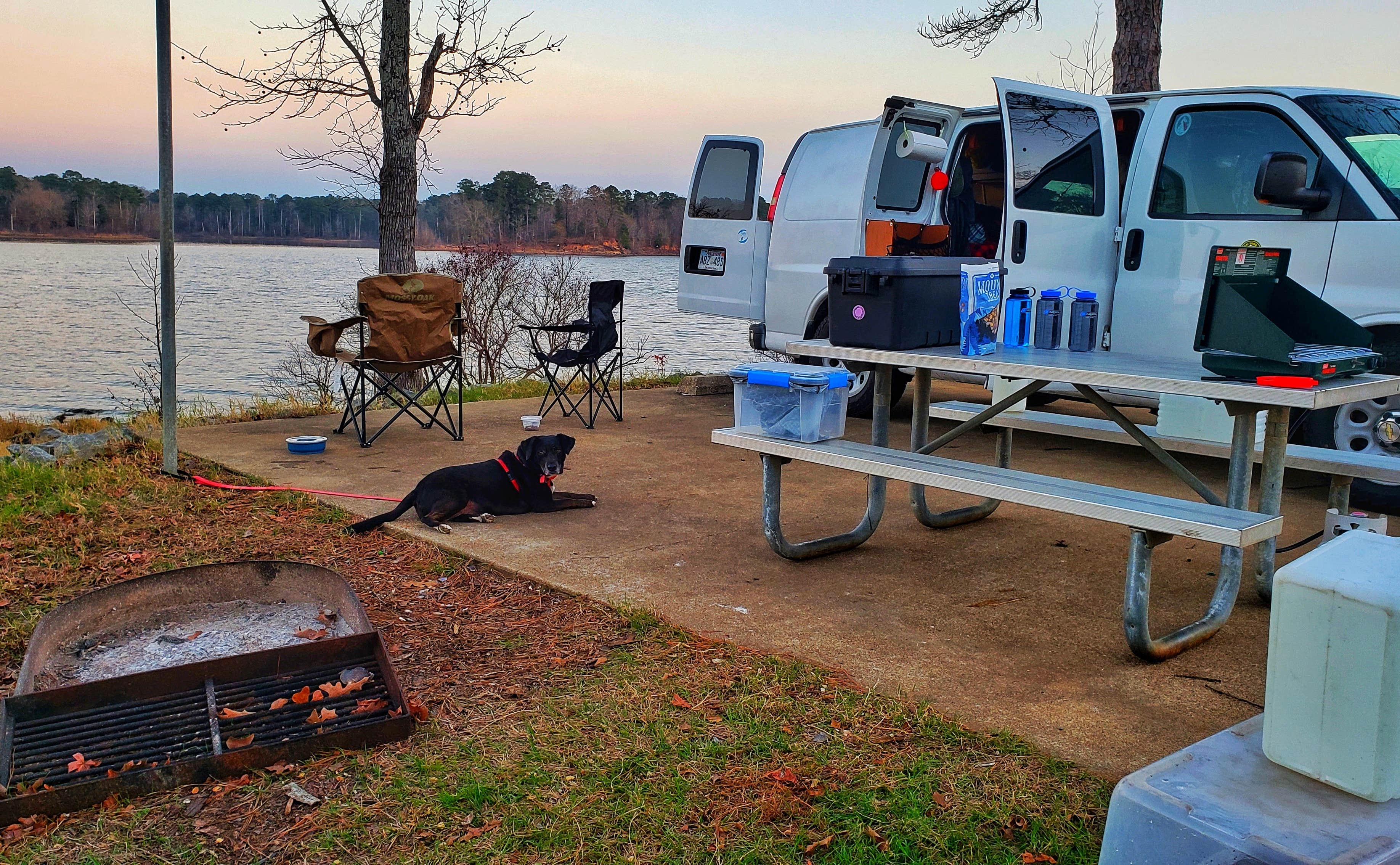 Fred S.'s photo of camping with pets at Johnson Creek Camp near Wright Patman Lake