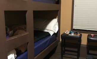 Kathie M.'s photo of glamping accommodations at Lake Michigan Campground — Muskegon State Park near Pentwater, MI