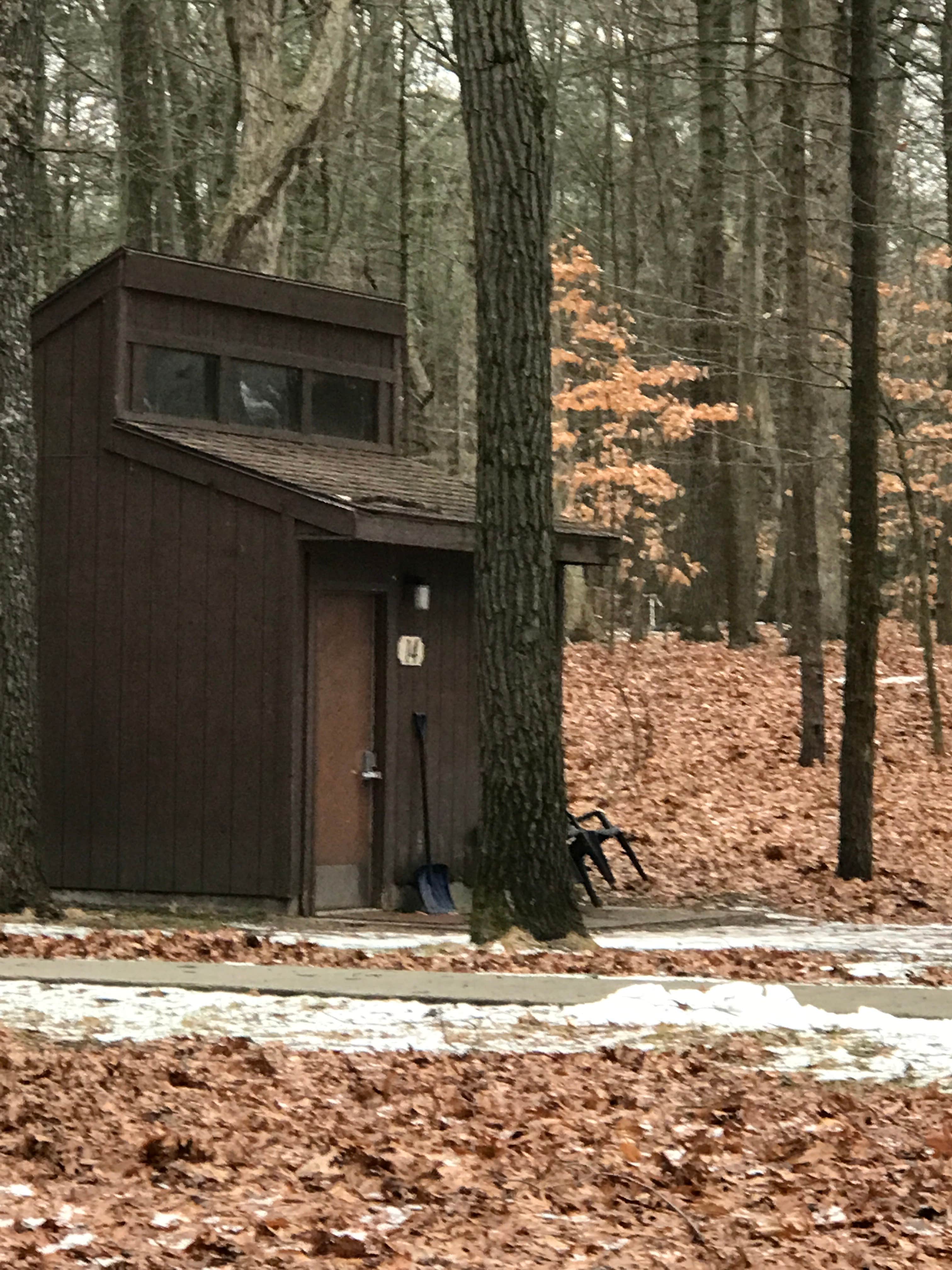 Kathie M.'s photo of a cabin at Lake Michigan Campground — Muskegon State Park near Sparta, MI