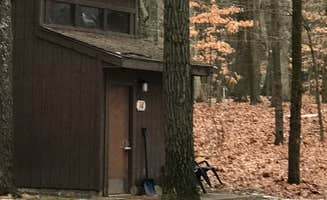 Kathie M.'s photo of a cabin at Lake Michigan Campground — Muskegon State Park near Sparta, MI