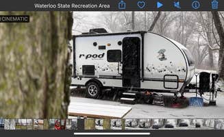 Rodger M.'s photo of rv camping at Portage Lake Modern — Waterloo Recreation Area near Pleasant Lake, MI