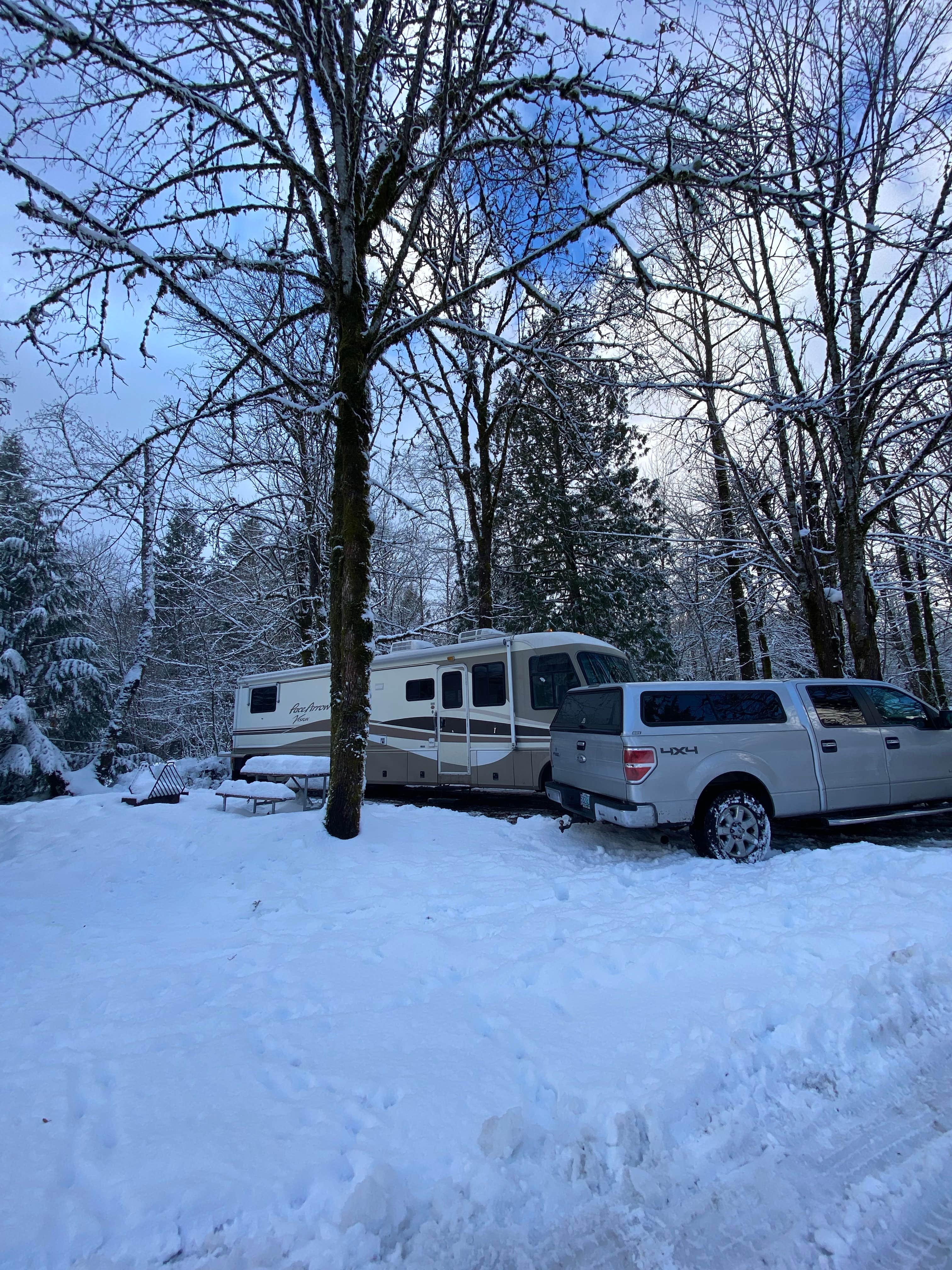 Corrie C.'s photo of rv camping at Mt Hood Village Resort near Mt. Hood National Forest