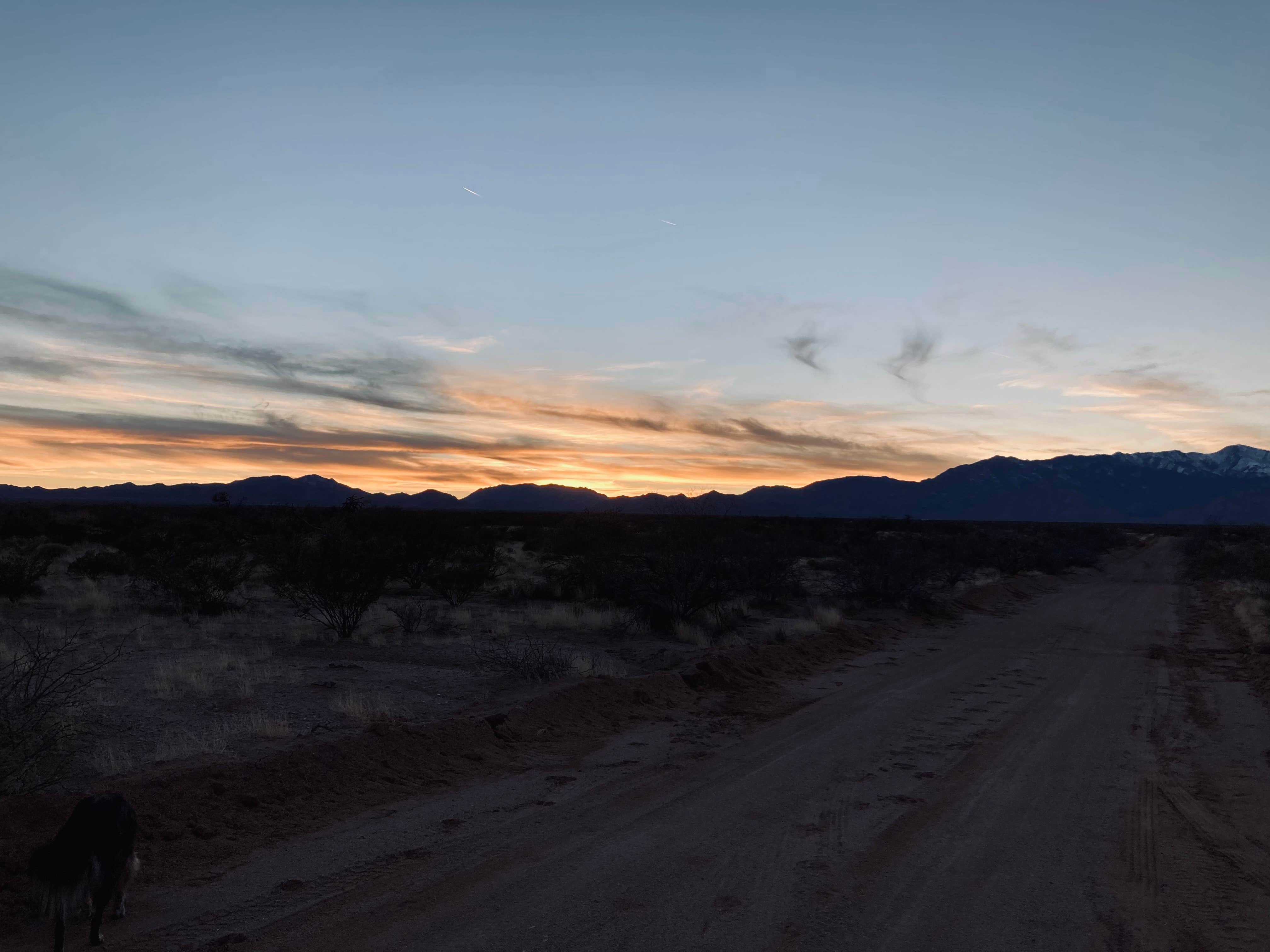Kristina B.'s photo of a dispersed camping area at Tanque Rd BLM - Dispersed near Pima, AZ