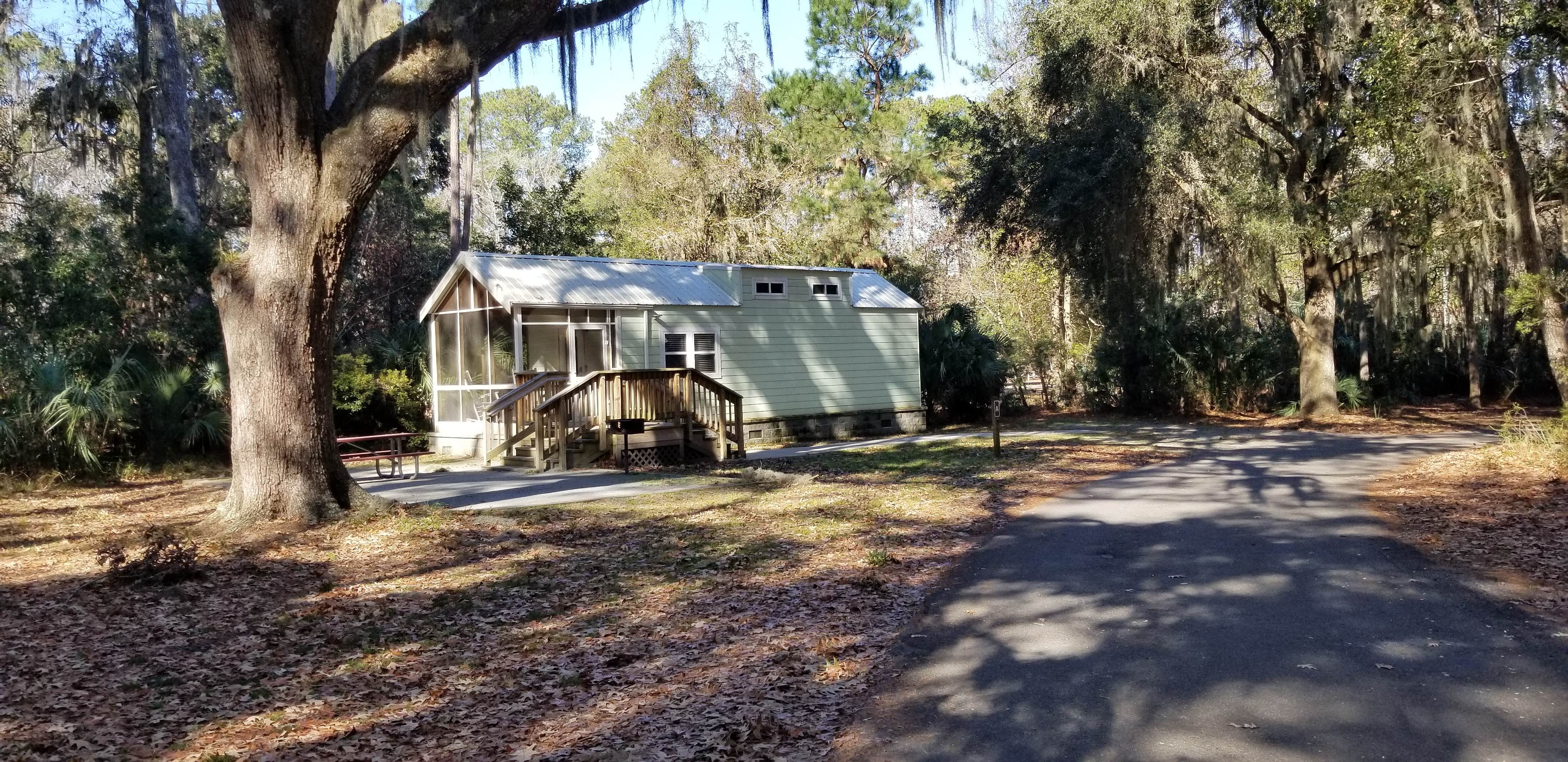Katrin M.'s photo of glamping accommodations at Skidaway Island State Park Campground near Hardeeville, SC