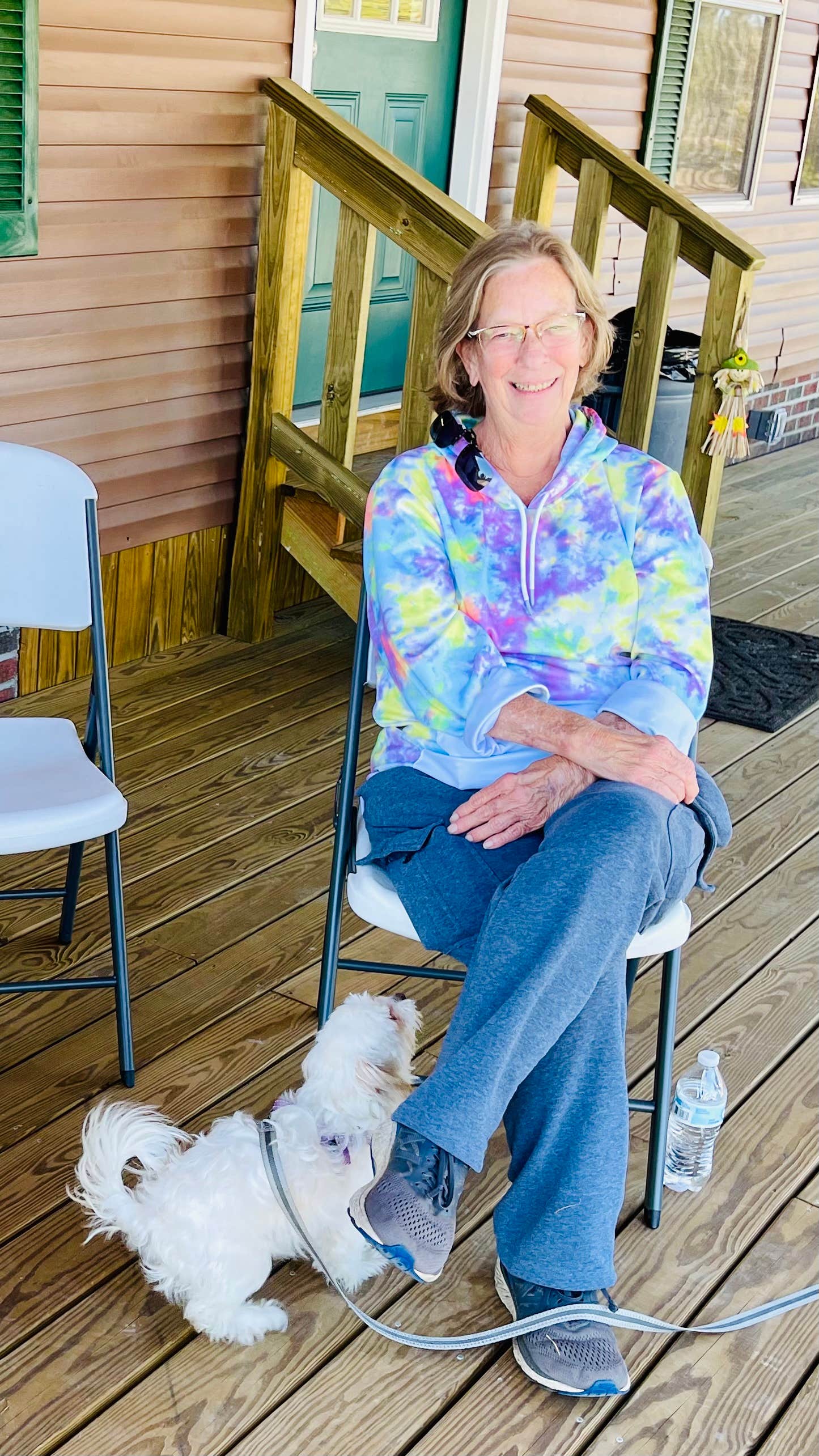 Patricia M.'s photo of camping with pets at Sandy Ridge Campground & RV Resort near Leland, NC