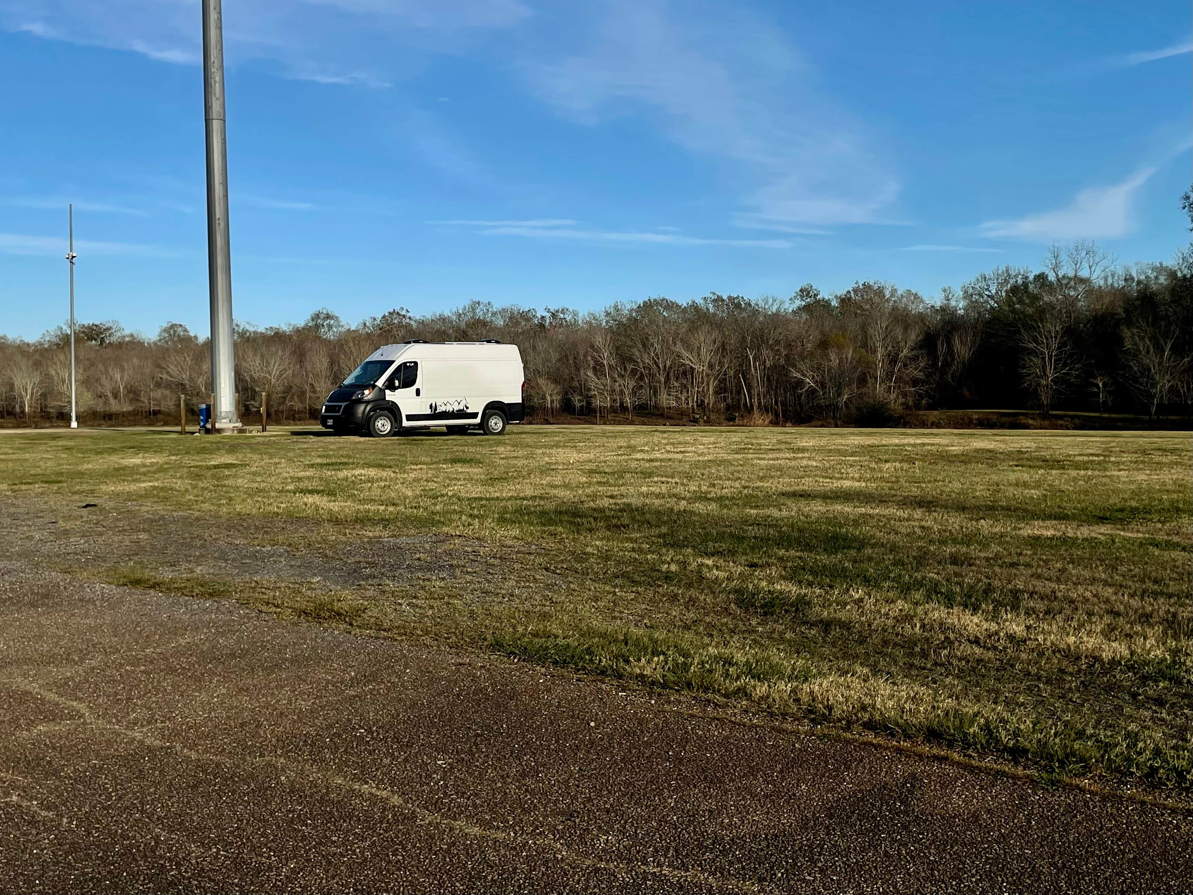 VanpeDiem D.'s photo of rv camping at Recreational Area, Off I-49 Test Area - Overnight Stop near Marksville, LA