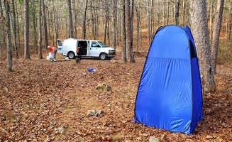 Fred S.'s photo of a dispersed camping area at Brown Creek Cascade Dispersed Campsite near Russellville, AR