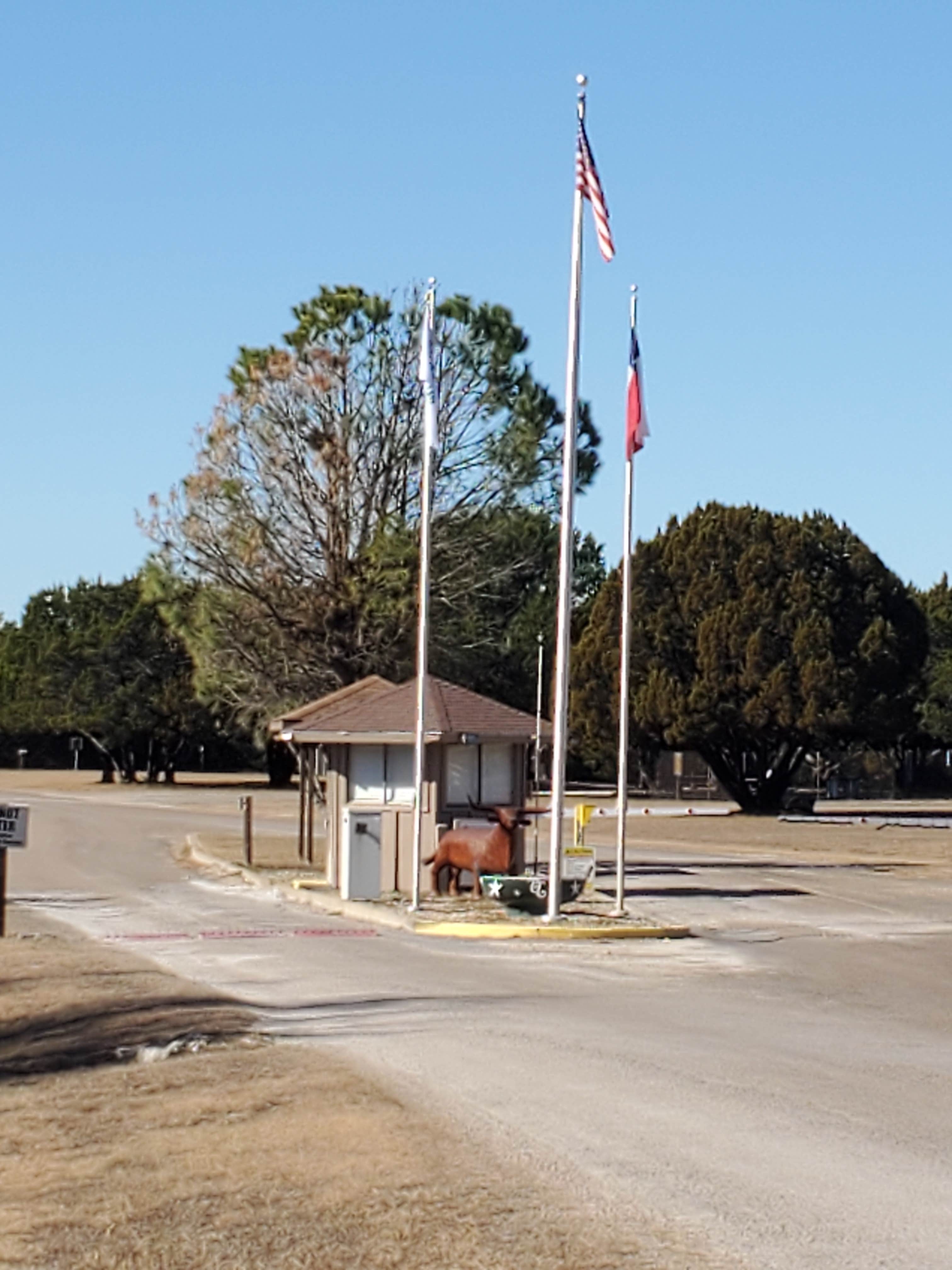 Kimberly's photo of camping with a horse at Thousand Trails Lake Whitney near Granbury, TX