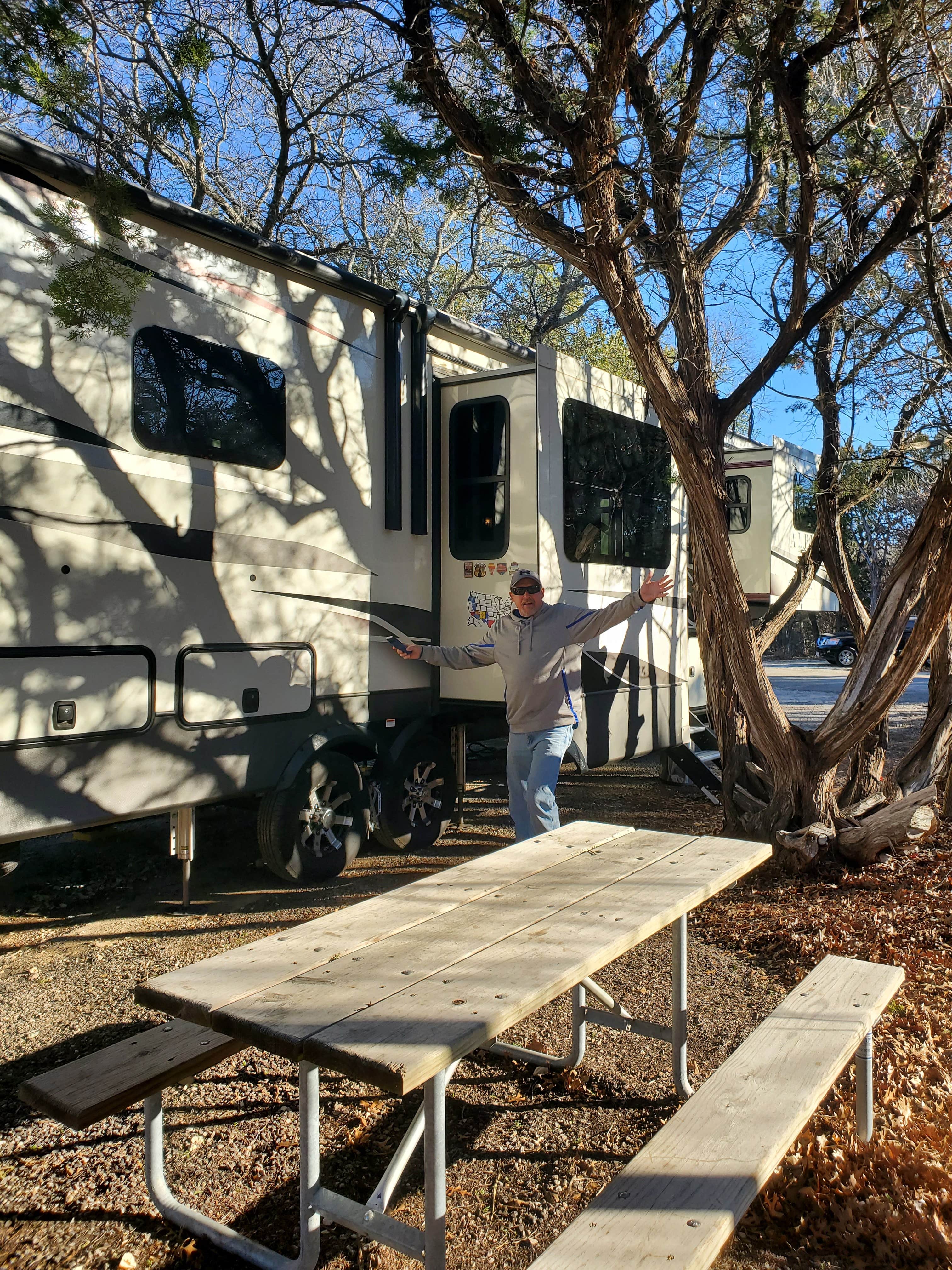 Kimberly's photo of rv camping at Thousand Trails Lake Whitney near Hillsboro, TX