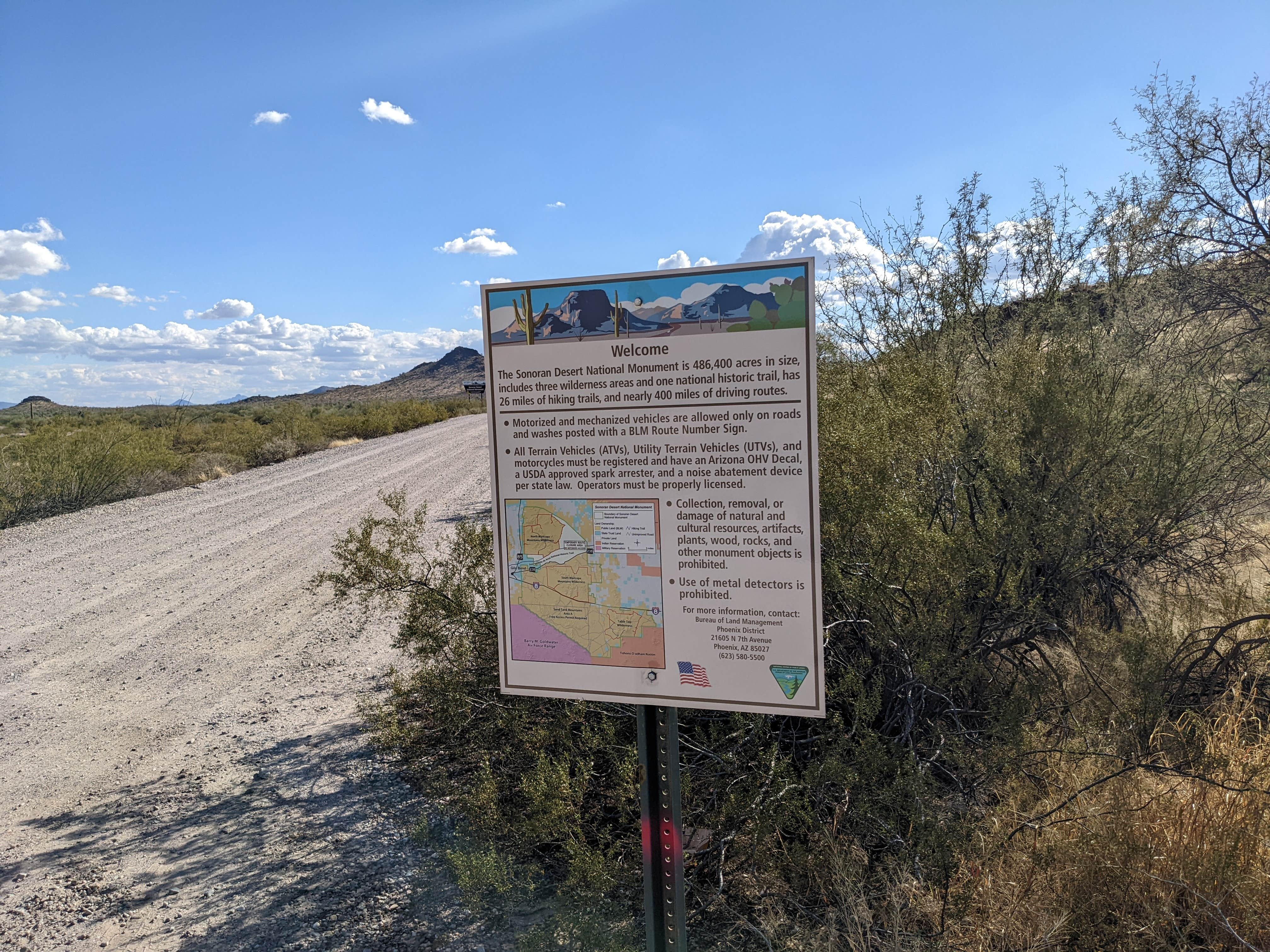 Camper submitted image from BLM Sonoran Desert National Monument - Freeman Road Exit #140 Dispersed Camping Area - 2