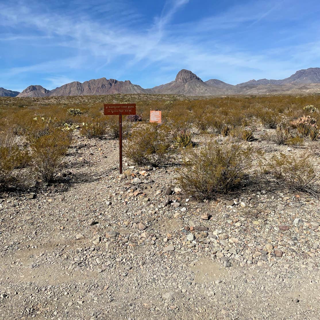 Big Bend NP Elephant Tusk Primitive Dispersed Campsite Camping The Dyrt