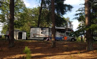 Christy C.'s photo of glamping accommodations at Bald Ridge Creek near Ball Ground, GA