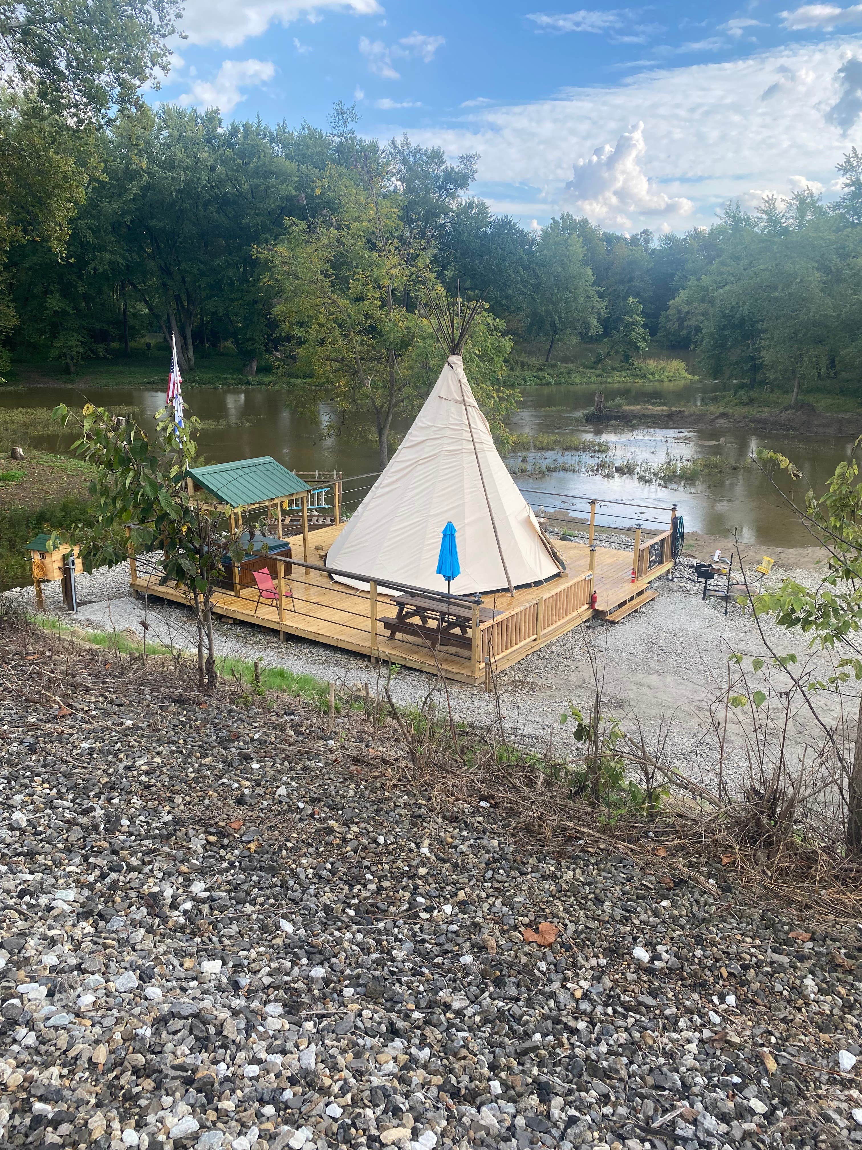 Camper-submitted photo at Morels on the Wabash near Royal Center, IN