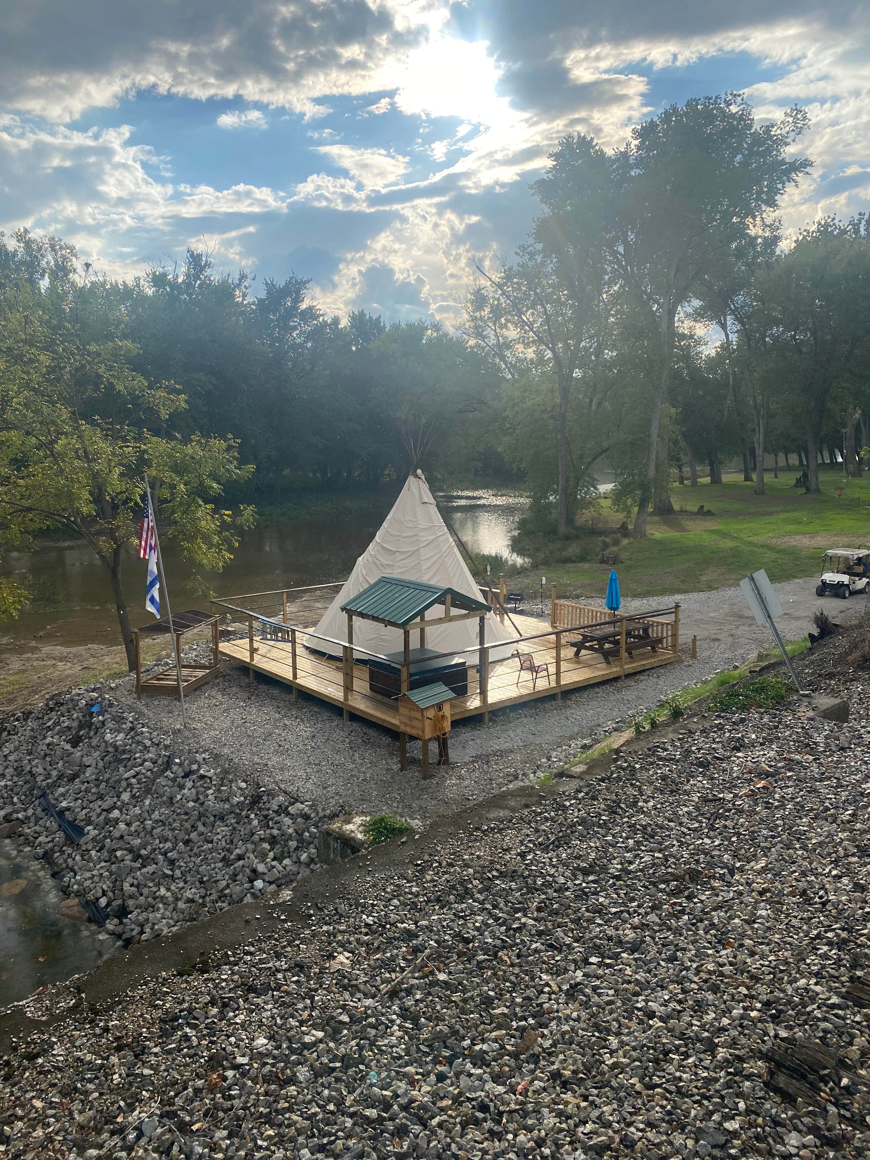 Camper-submitted photo at Morels on the Wabash near Royal Center, IN