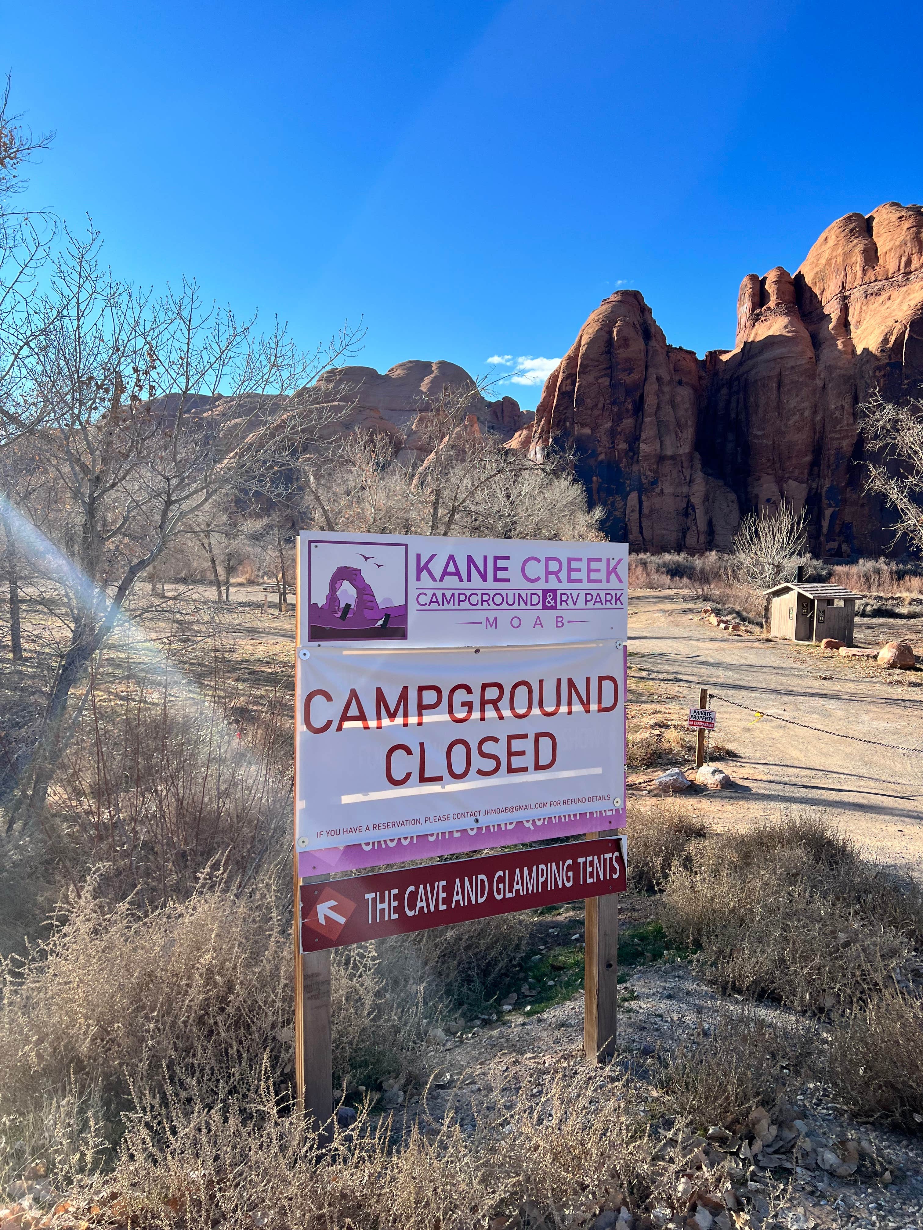 Kane Creek Campground - Permanently CLOSED