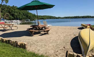 Lagos C.'s photo of tent camping at Swan Lake Resort & Campground near Hankinson, ND